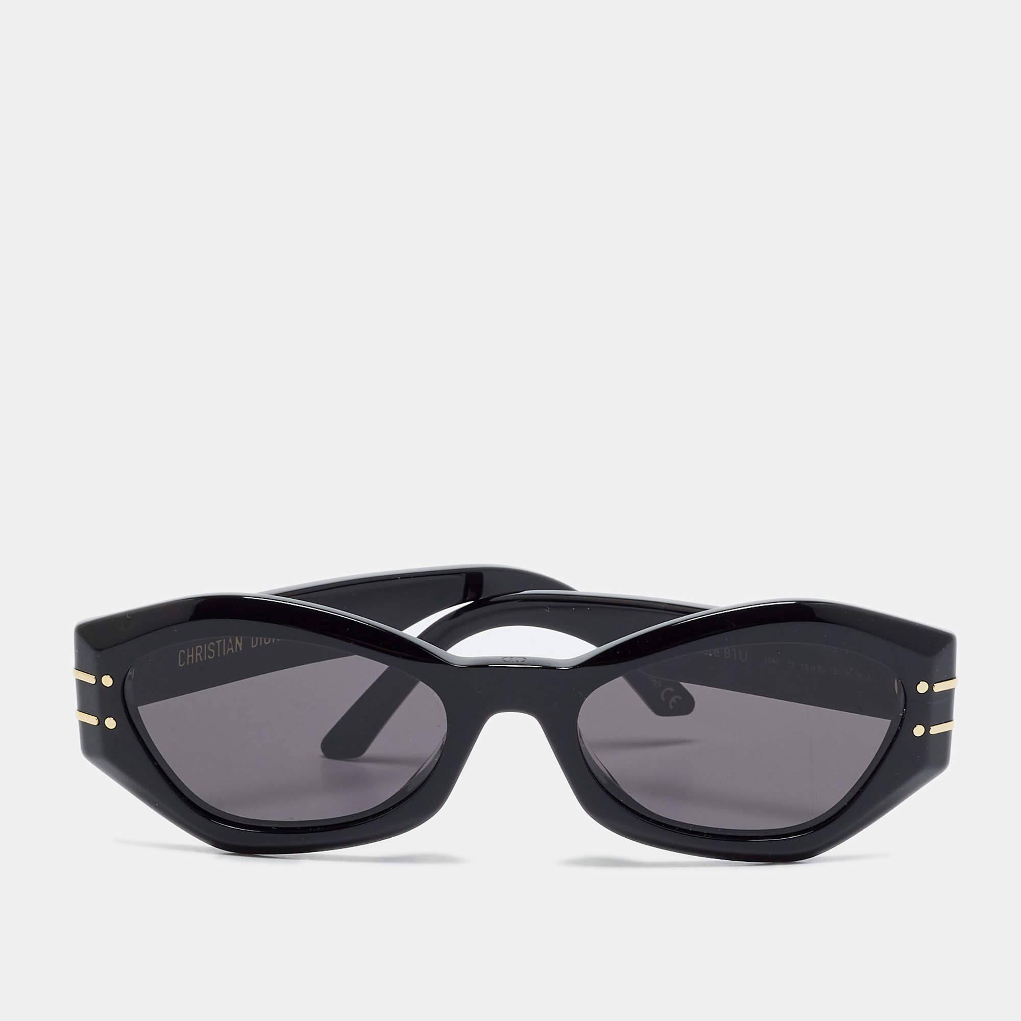 Pre Owned Dior Black DiorSignature B1U Cat Eye Sunglasses