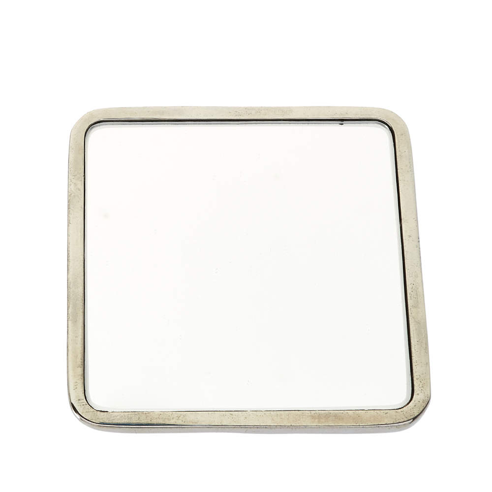 Dior Silver Tone Pocket Mirror