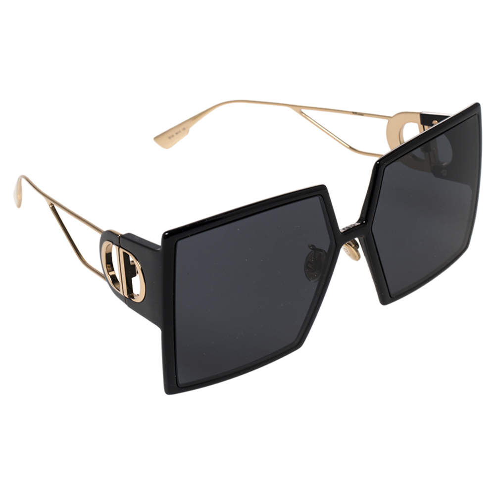 نظارة شمسية ديور 30مونتايغن مربعة أسيتات أسود 