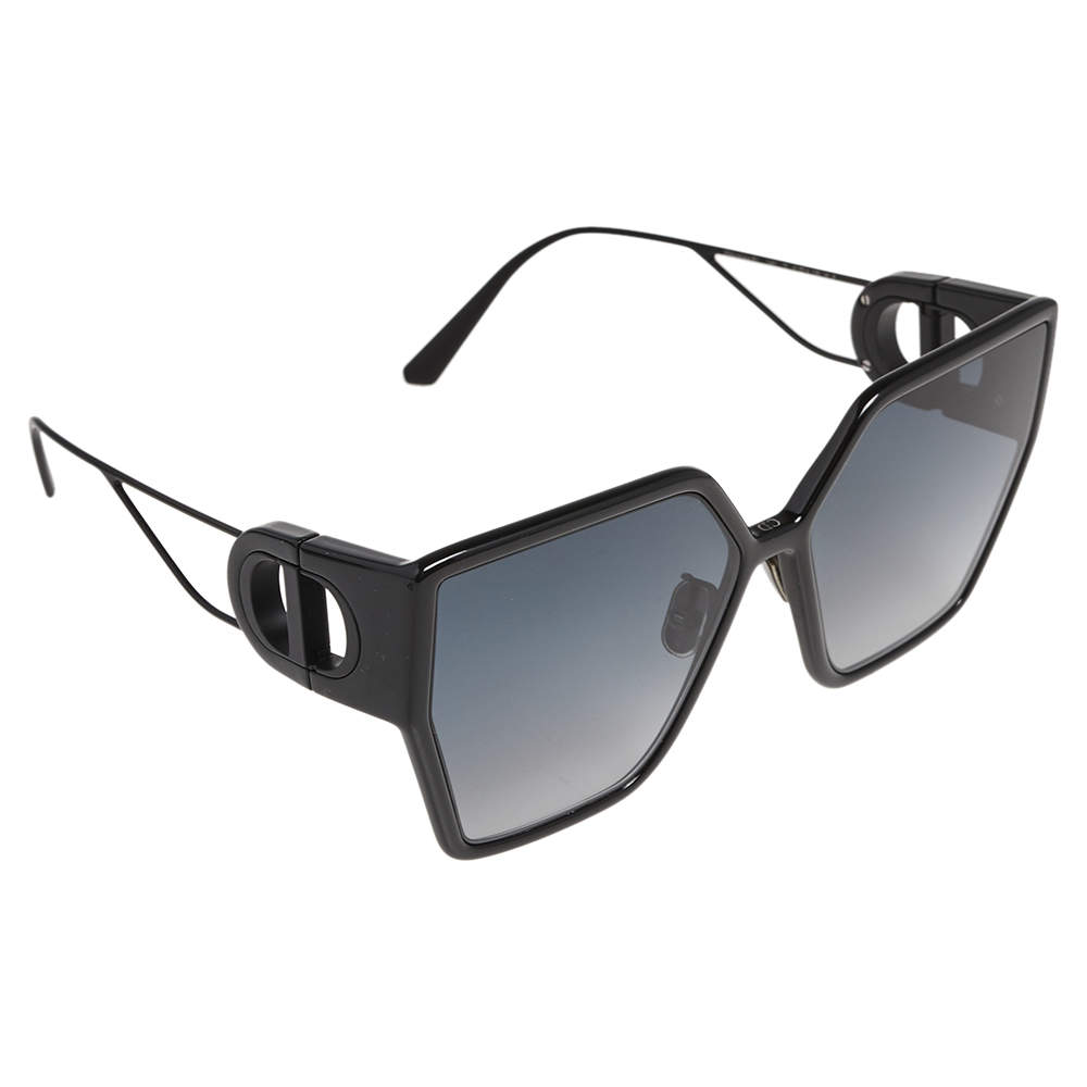 Dior Black / Grey Gradient 30Montaigne BU Oversized Butterfly Sunglasses