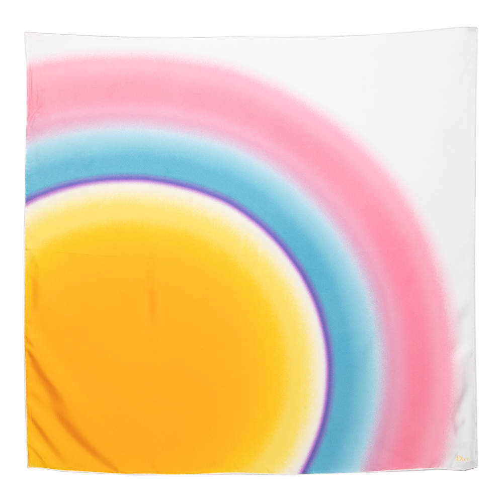 Dior Multicolor Eclpise Silk Scarf