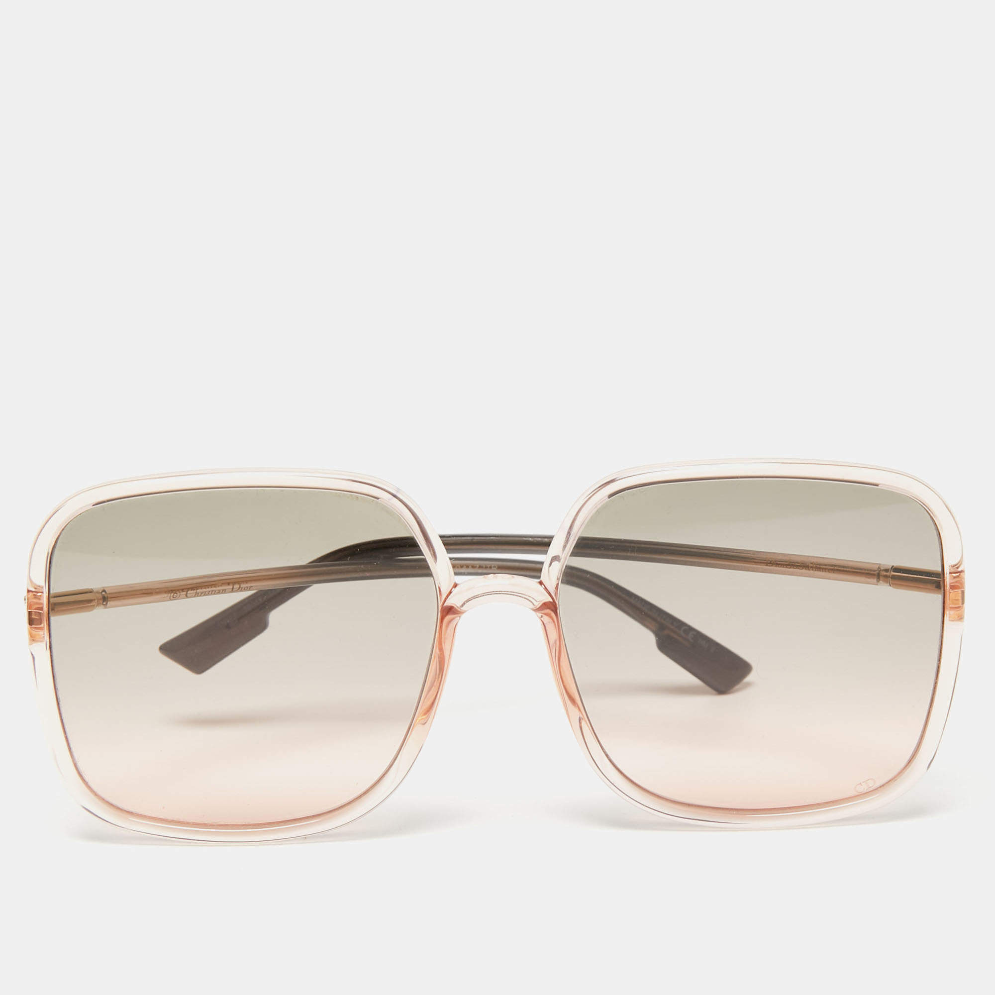 Pre Owned Dior Pink DiorSoStellaire1 Oversized Square Gradient Sunglasses