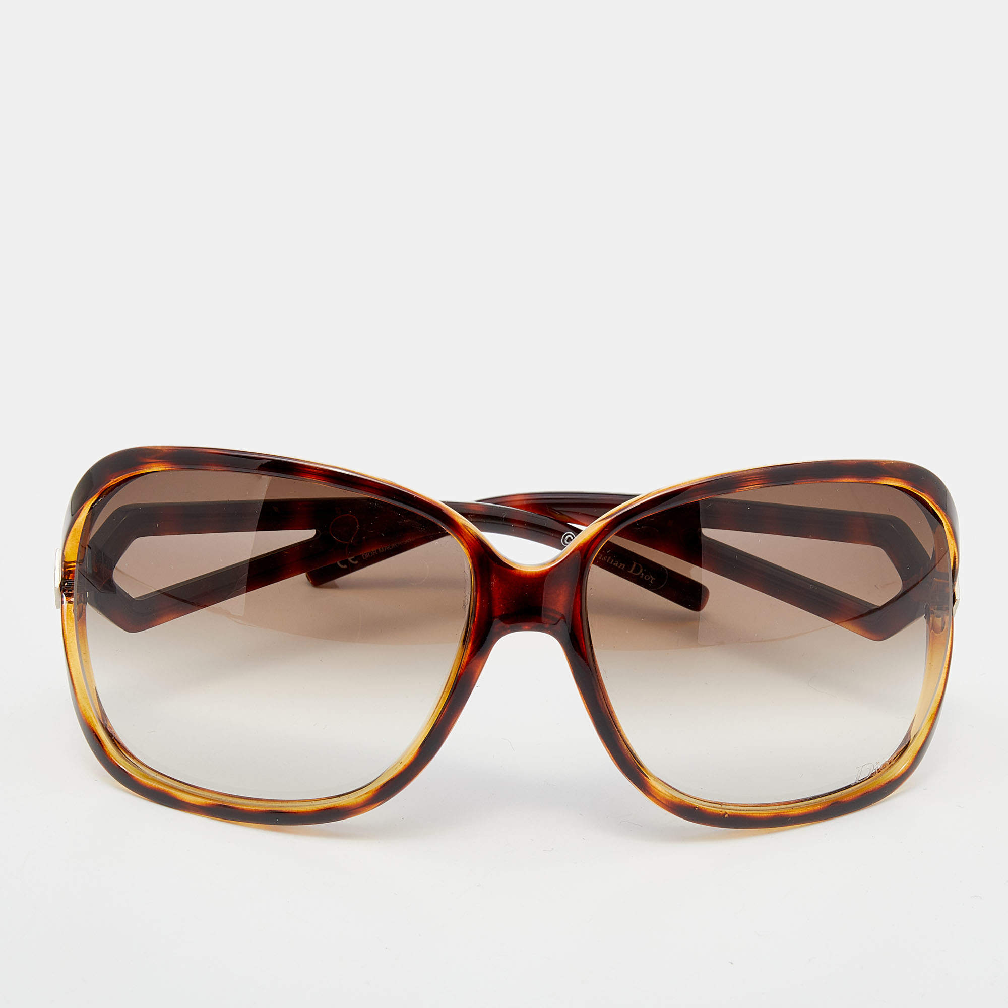 مملوكة مسبقًا Dior Brown Havana/ Brown Gradient V08JS Madrague Oversized Sunglasses