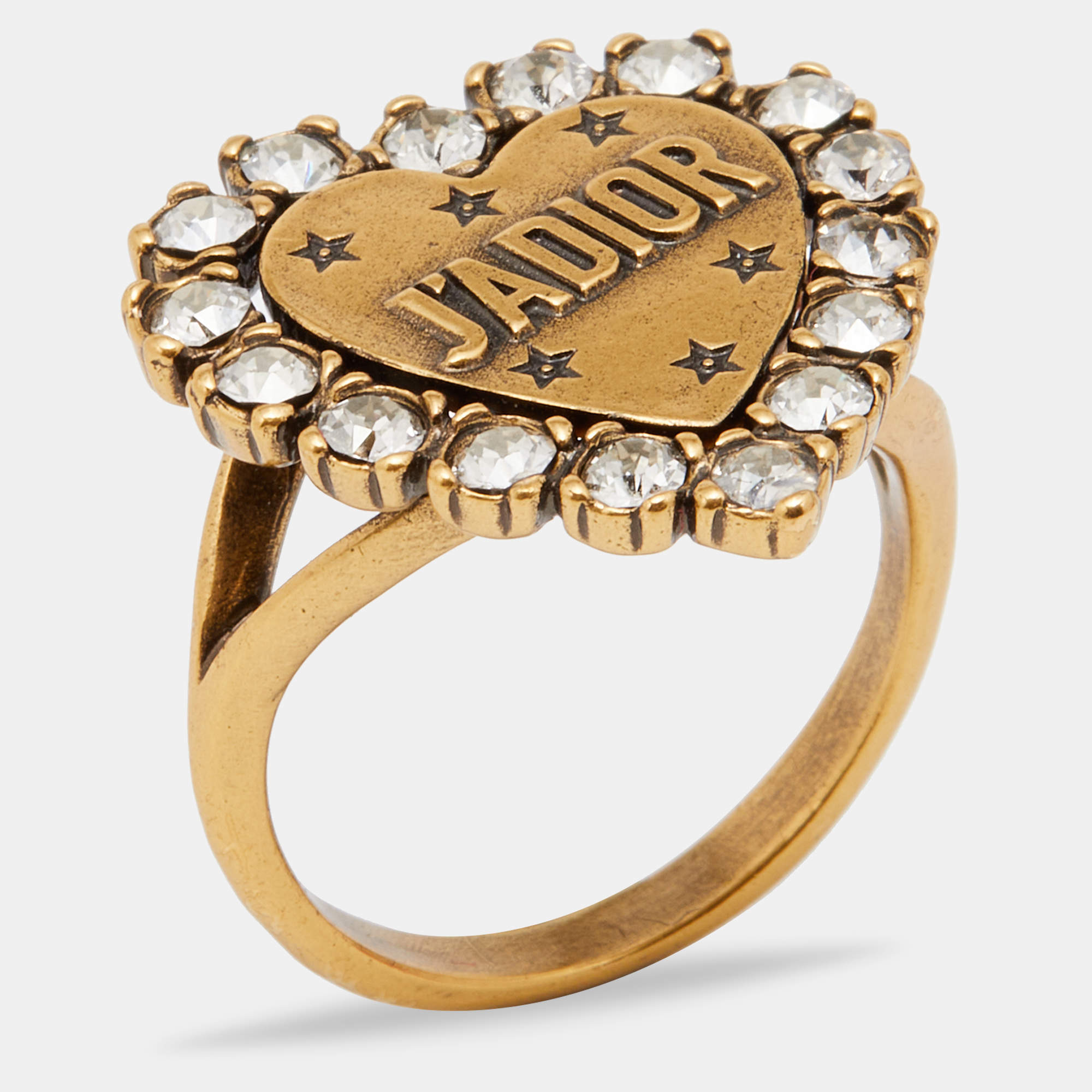 Dior Code Ring Set Gold-Finish Metal and Silver-Tone Crystals with White  Lacquer | DIOR