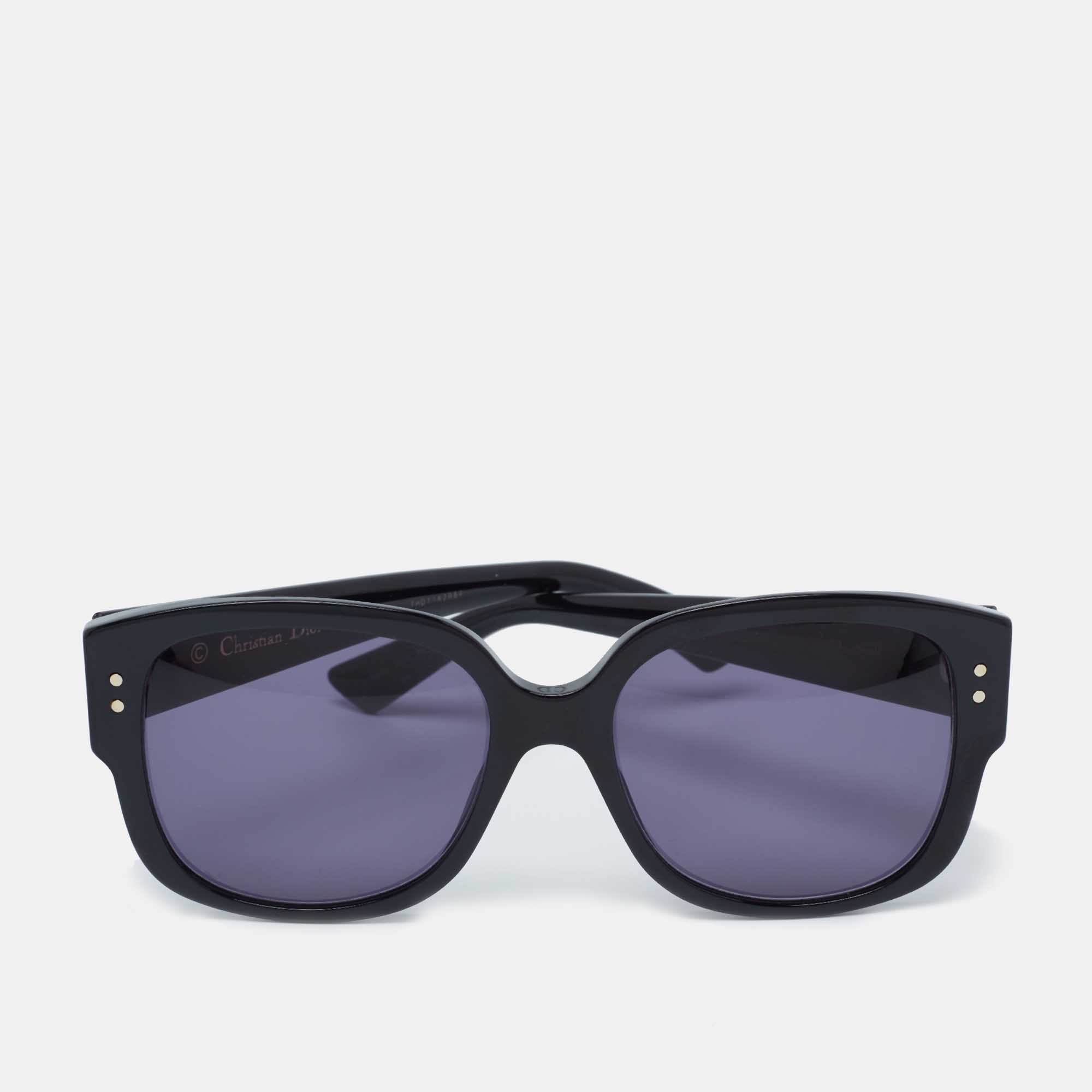 Dior Black / Grey LadyDiorStud Square sunglasses