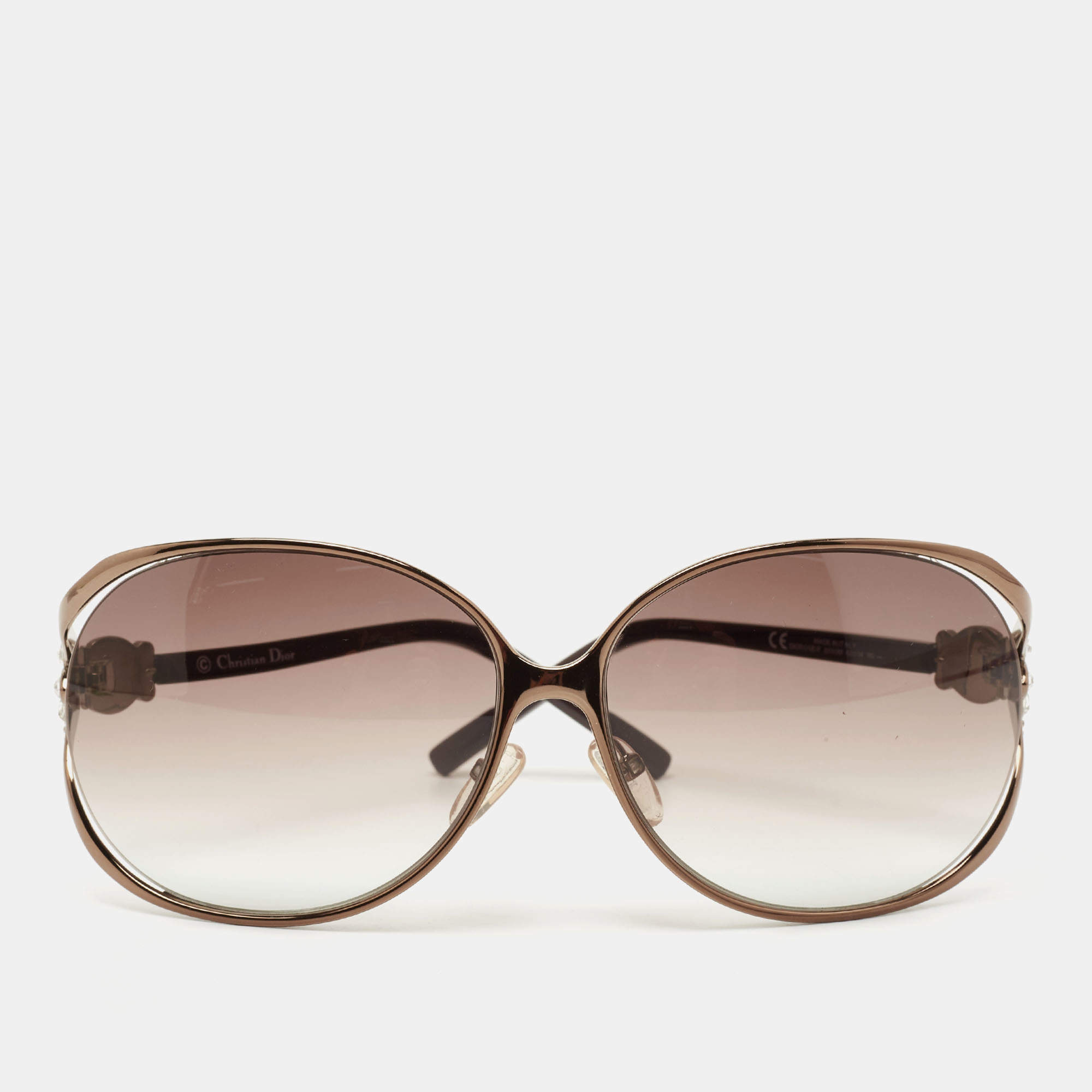 Dior Bronze Diorose S555M Oversized Sunglasses