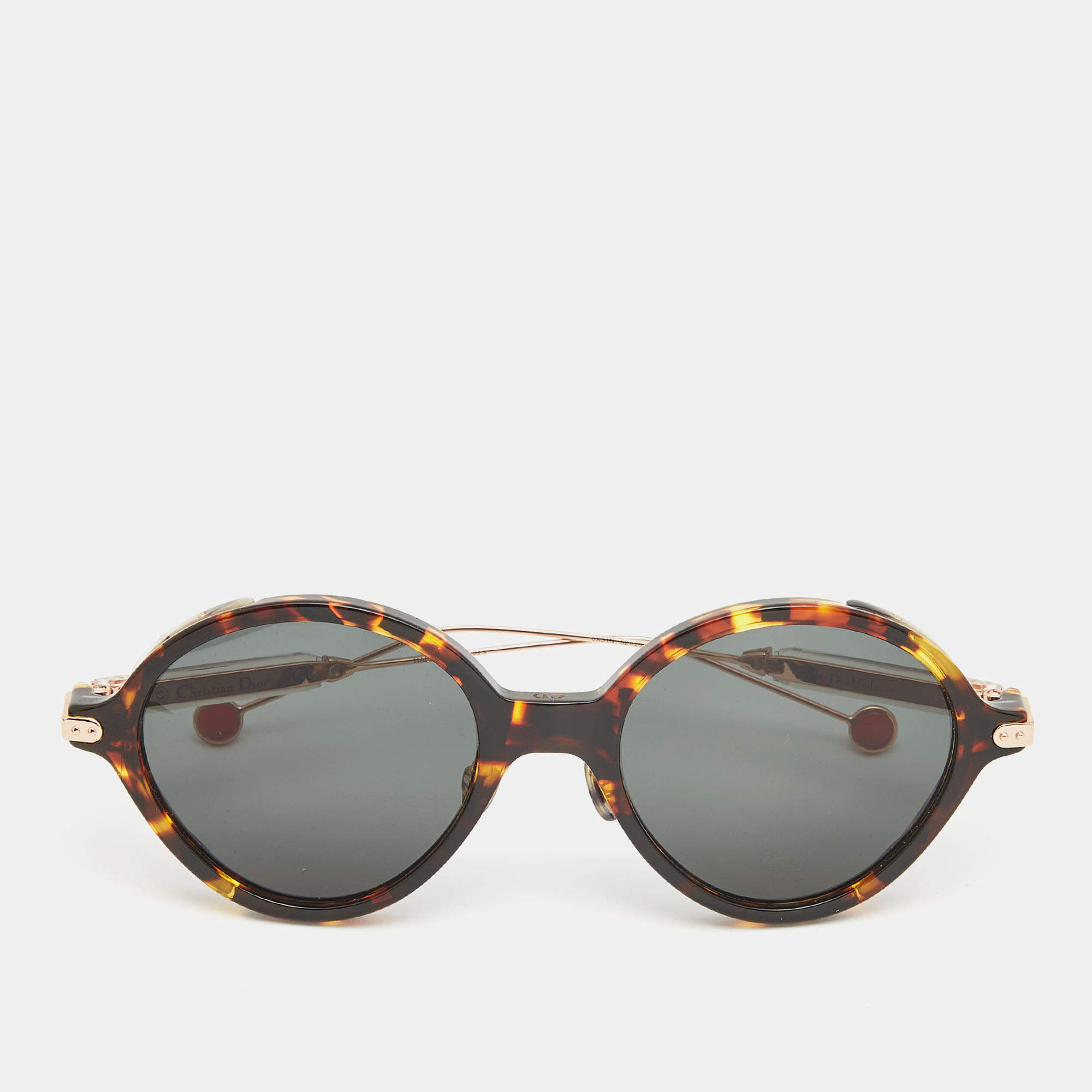 Christian Dior Umbrage Unisex 52mm Round Frame Sunglasses w Case   ShopHQcom