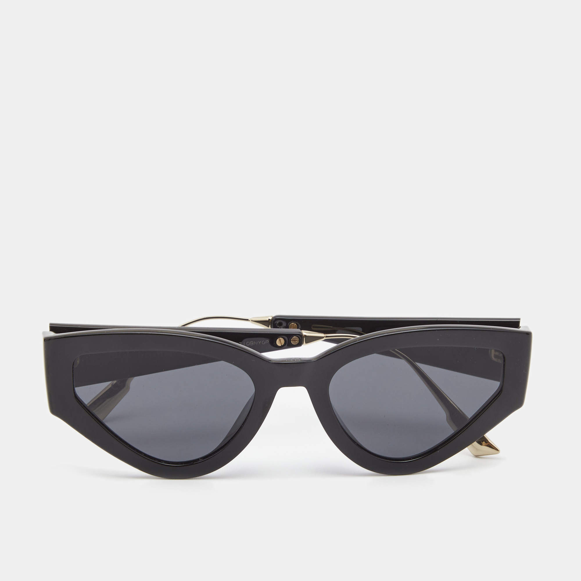 Pre Owned Dior Black Style Dior1 Cat Eye Sunglasses