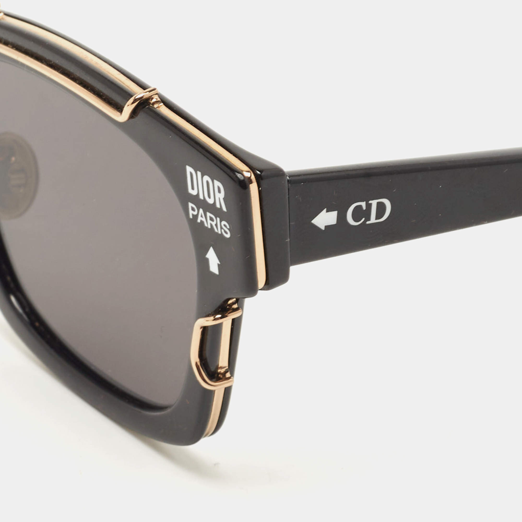 CHRISTIAN DIOR Acetate J'adior Sunglasses Black 772350 | FASHIONPHILE