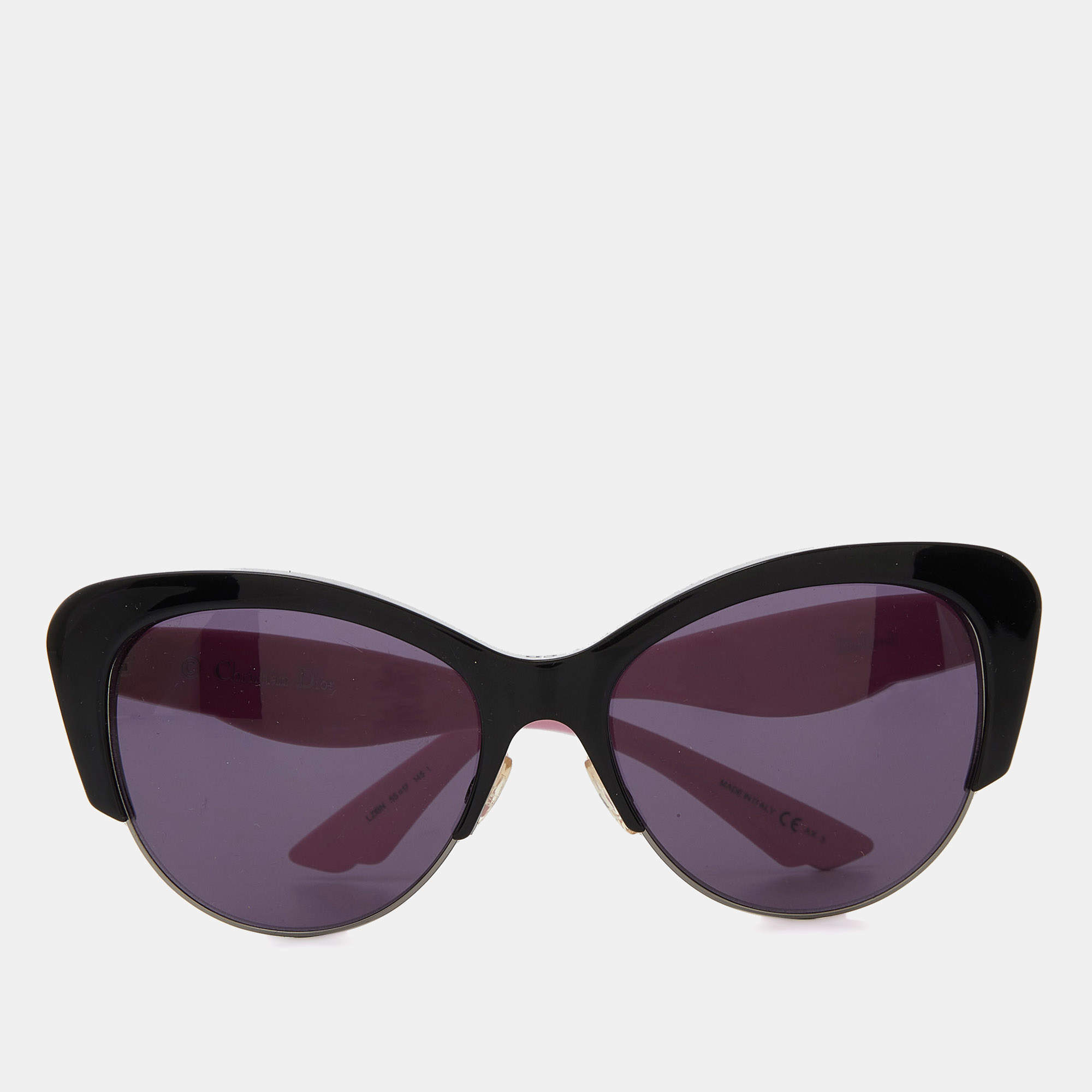 Pre Owned Christian Dior DiorEnvol1 Black/Black LZIBN Cat-Eye Sunglasses