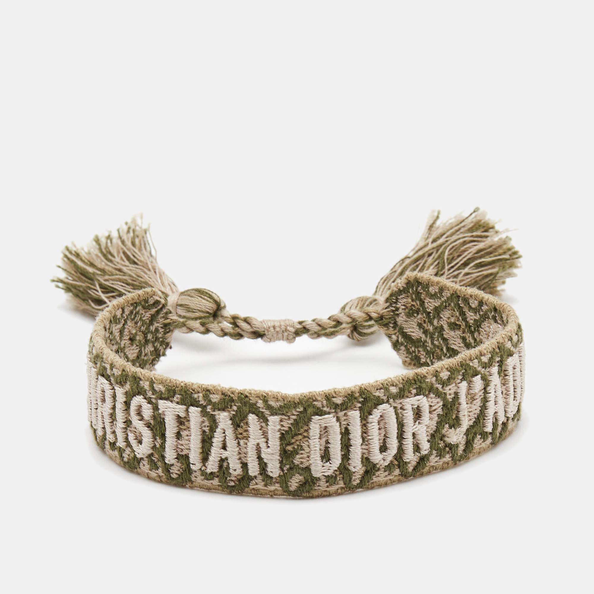 Dior J'adior Woven Fabric Adjustable Bracelet