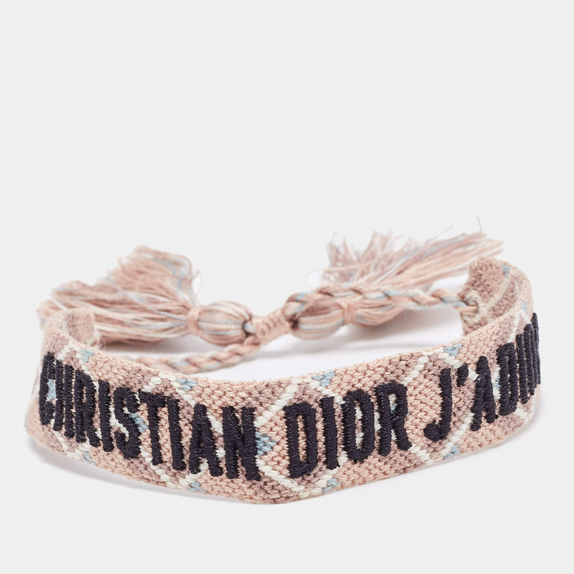 Dior J'Adior Woven Fabric Adjustable Bracelet