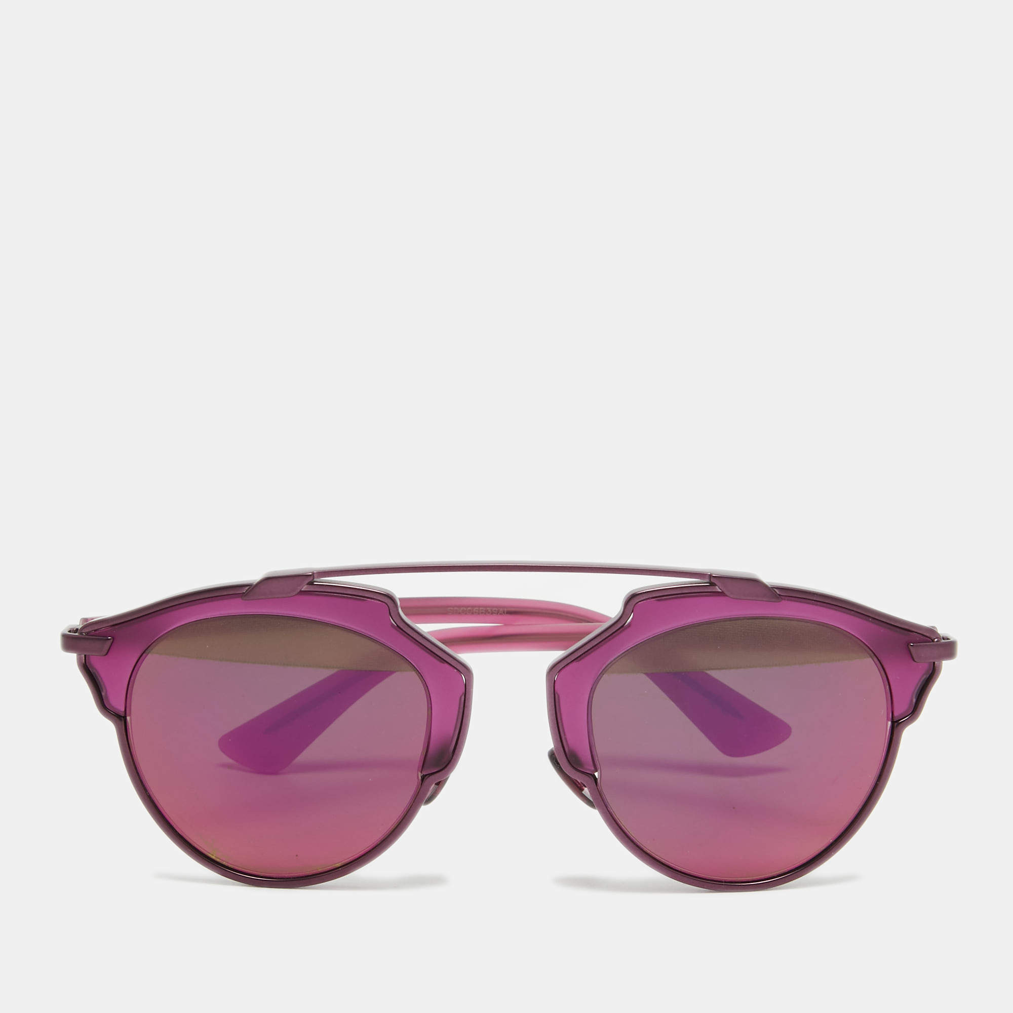 Dior Purple Mirrored RMTLZ Dior So Real Round Sunglasses