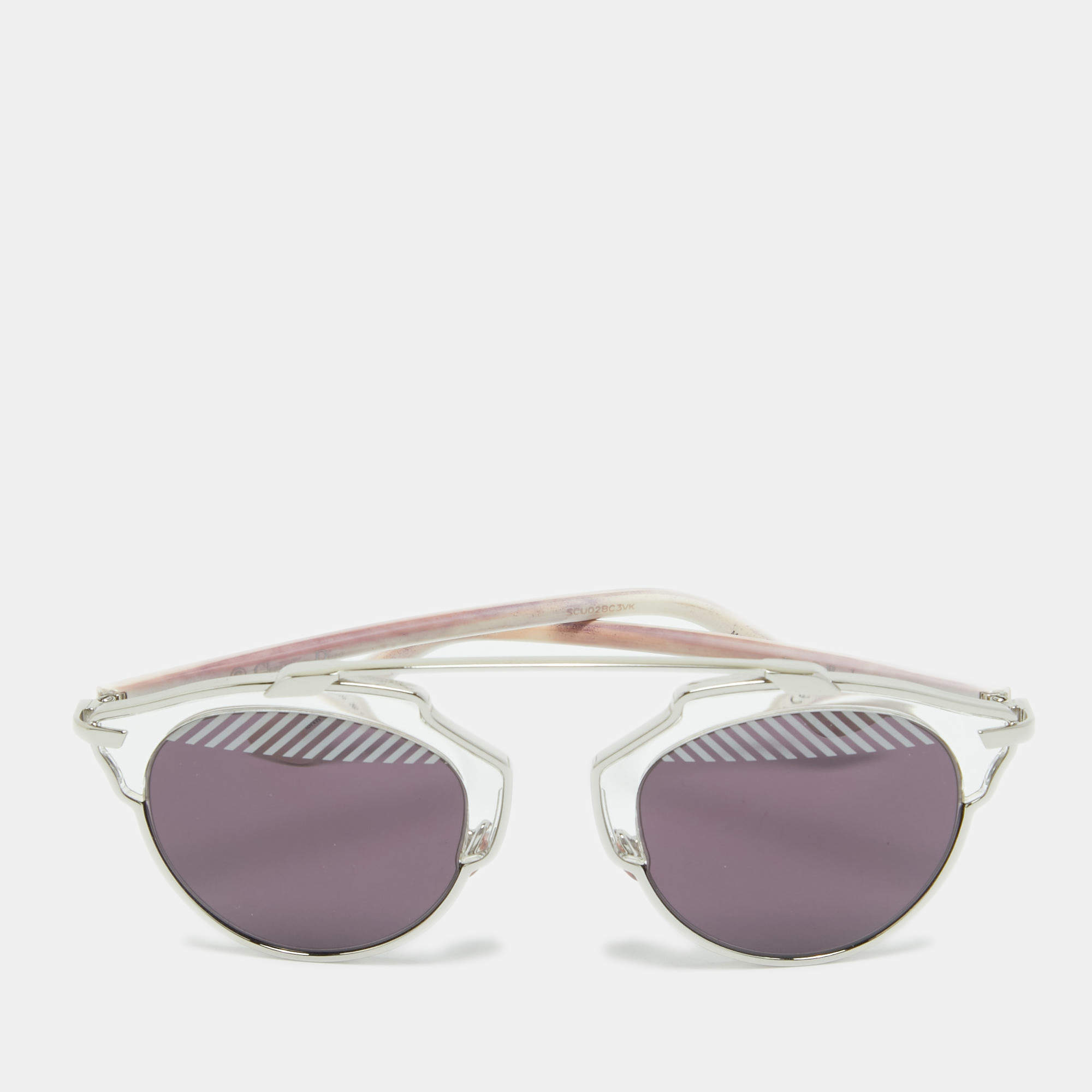 Dior Purple/Silver So Real Round Sunglasses