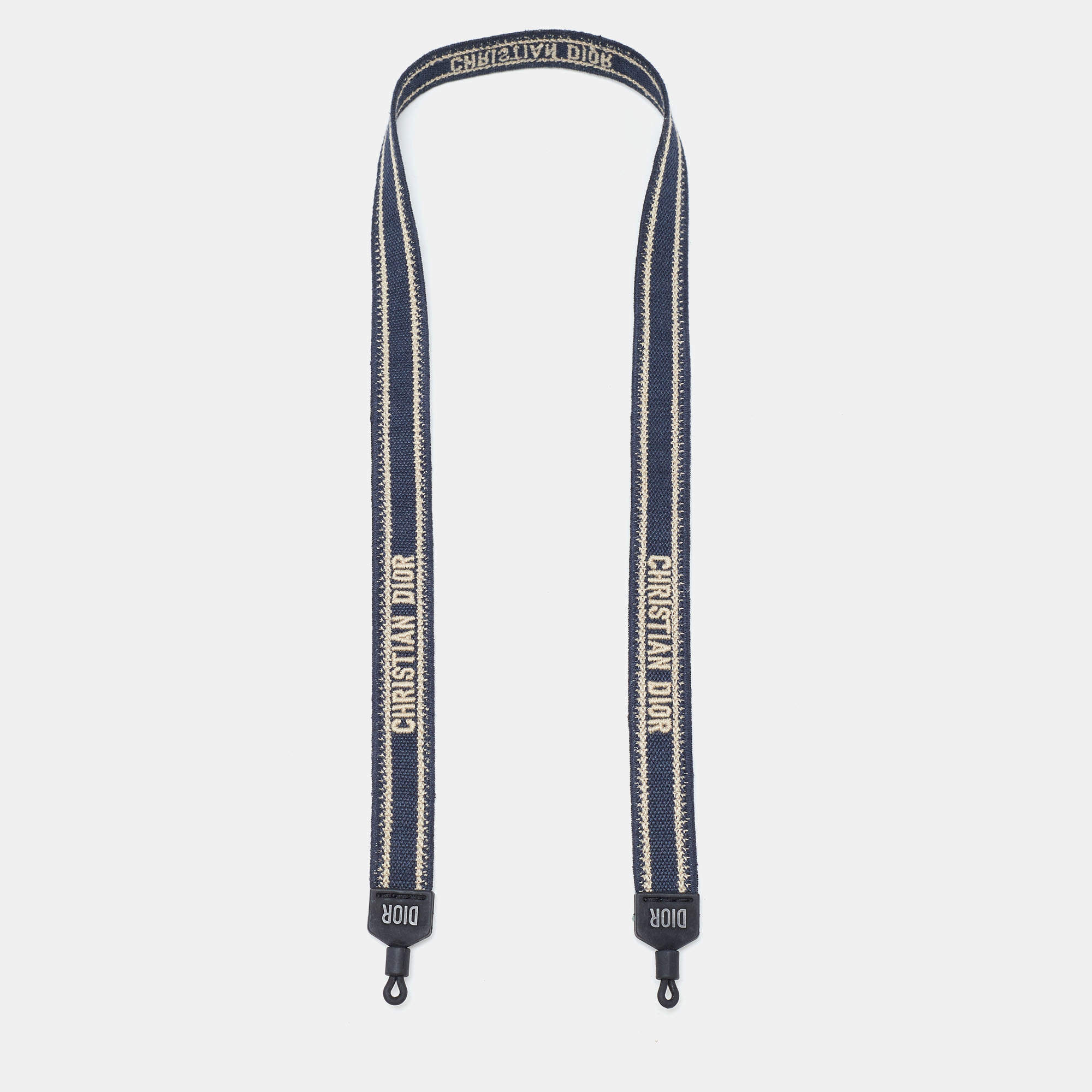 Dior Navy Blue Logo Embroidered Sunglasses Strap