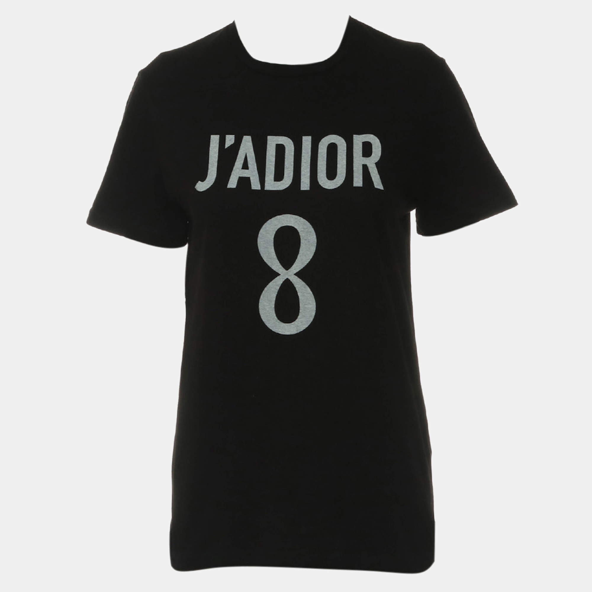 J'Adior 8 Printed Black T-Shirt Size S