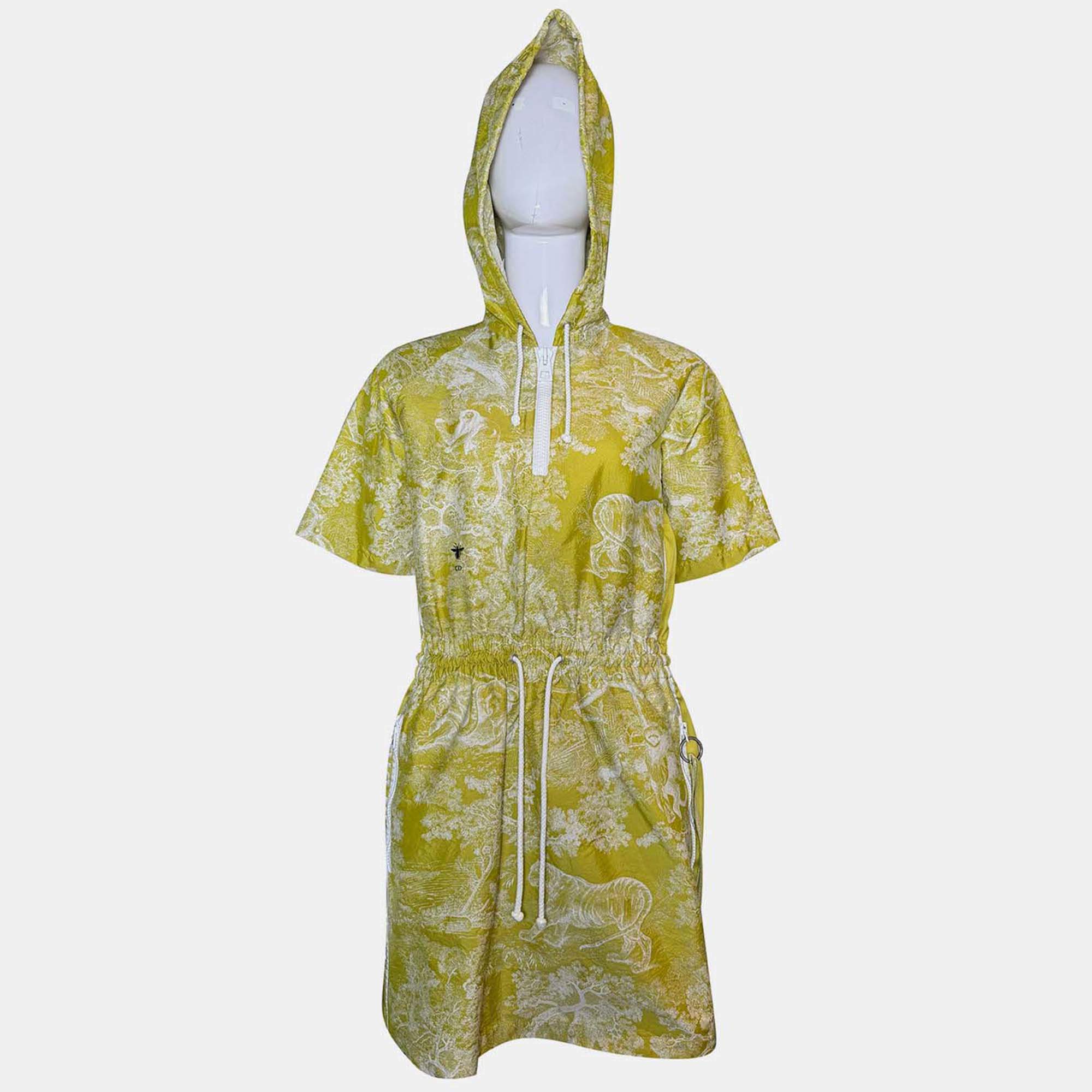 Pre Owned Dior Dioriviera Hooded Short Dress Size M