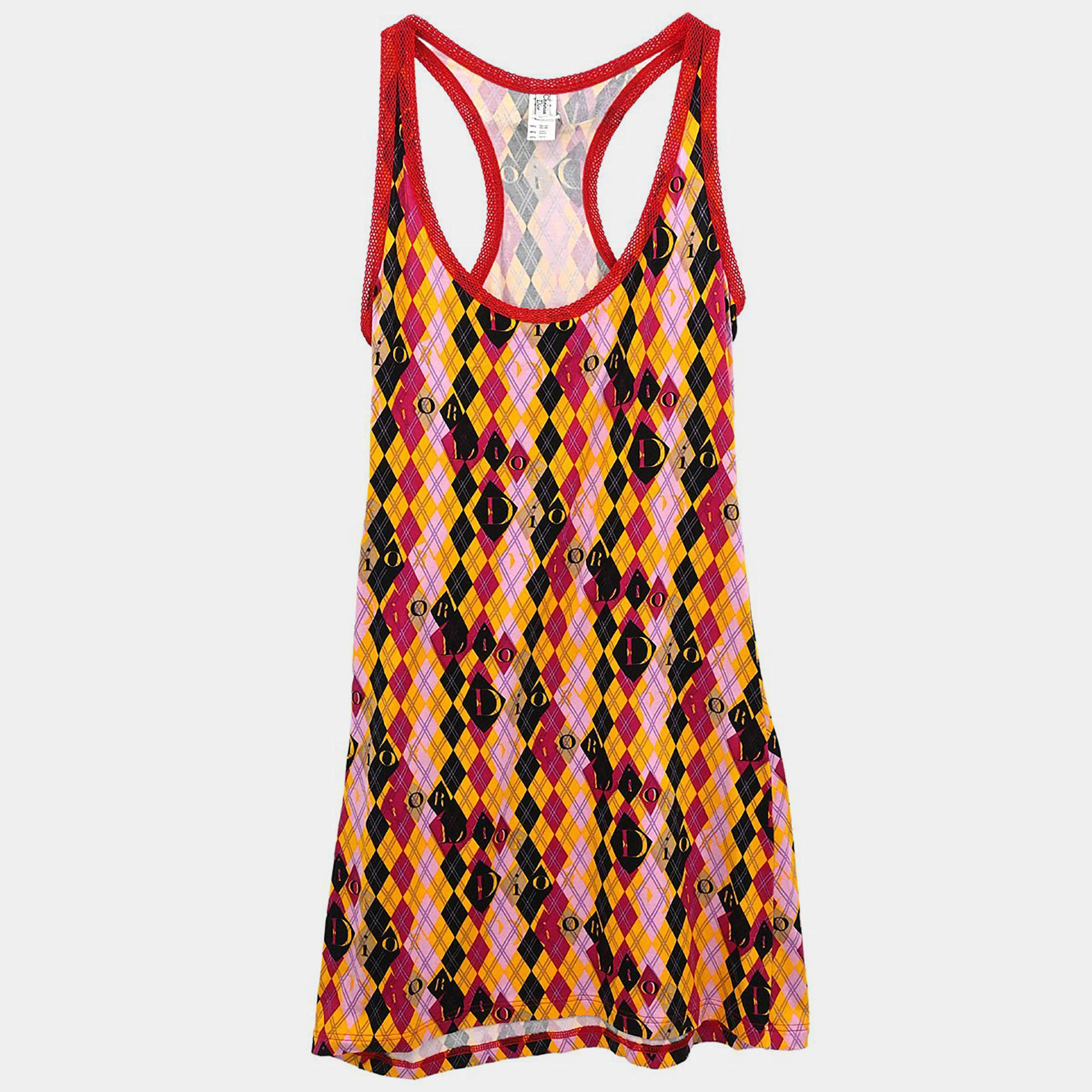 Pre Owned Christian Dior Tank Dress Pink HGLL16000 #38