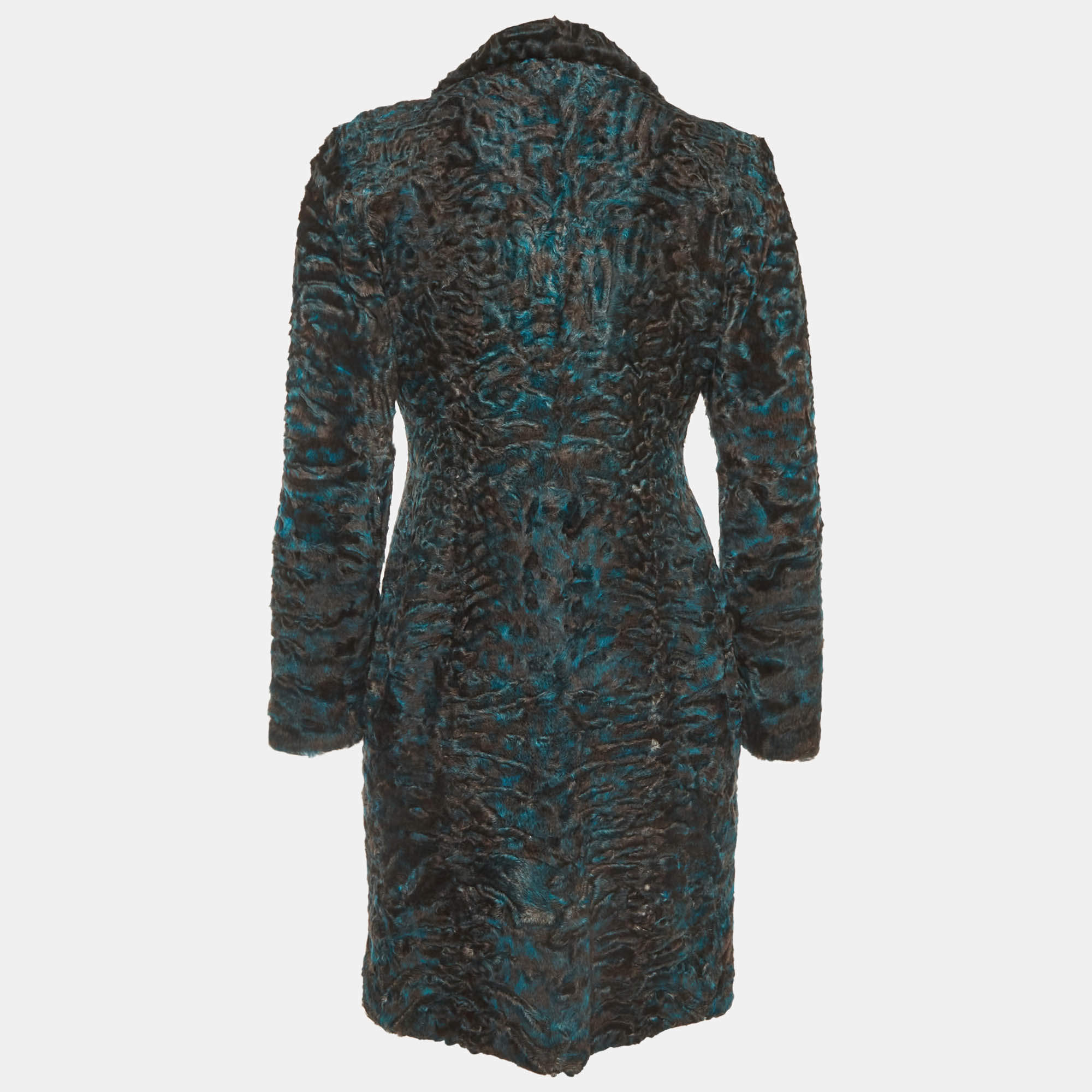 Dior Astrakhan Textured Mid-Length Coat