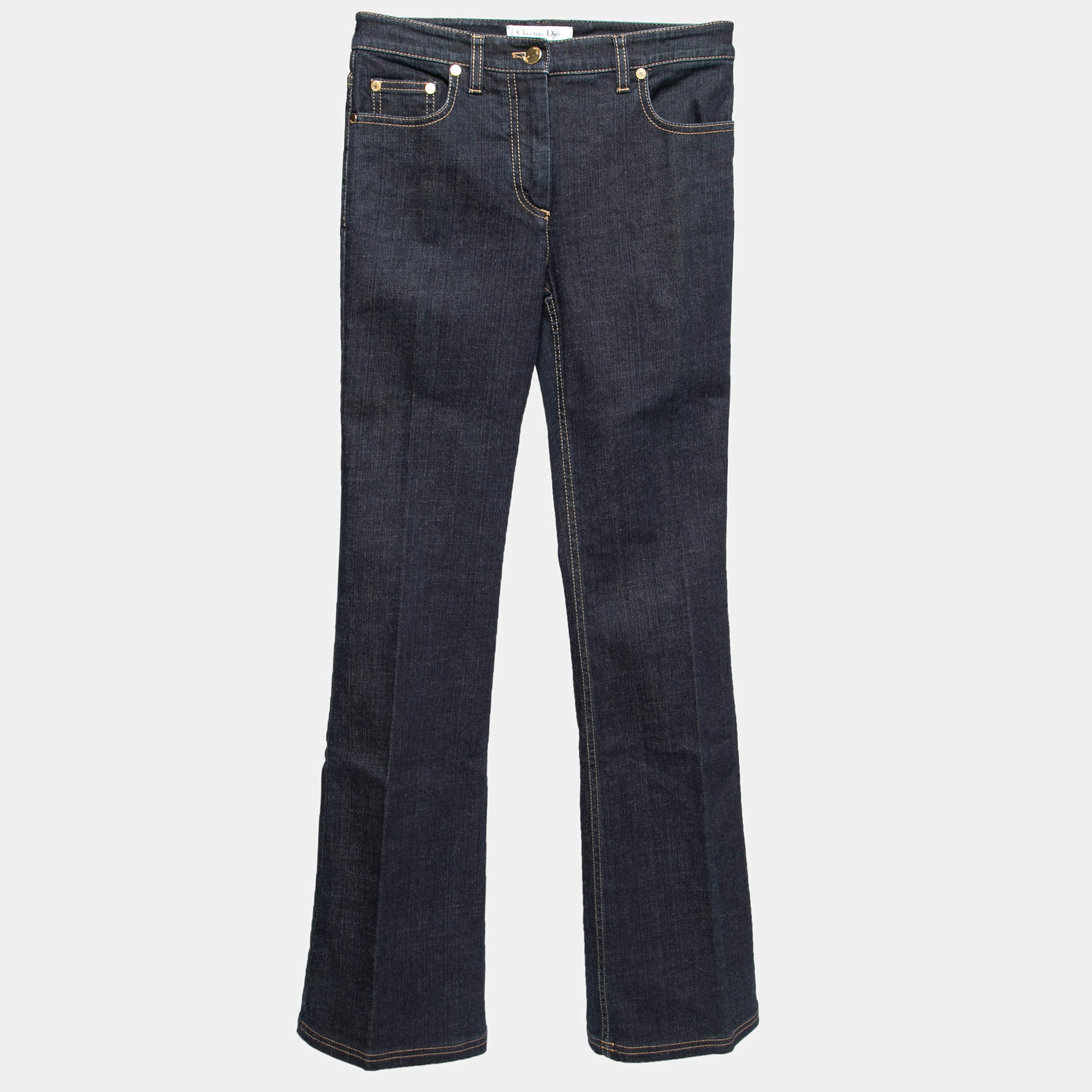 Dior Blue Denim Flared Jeans S