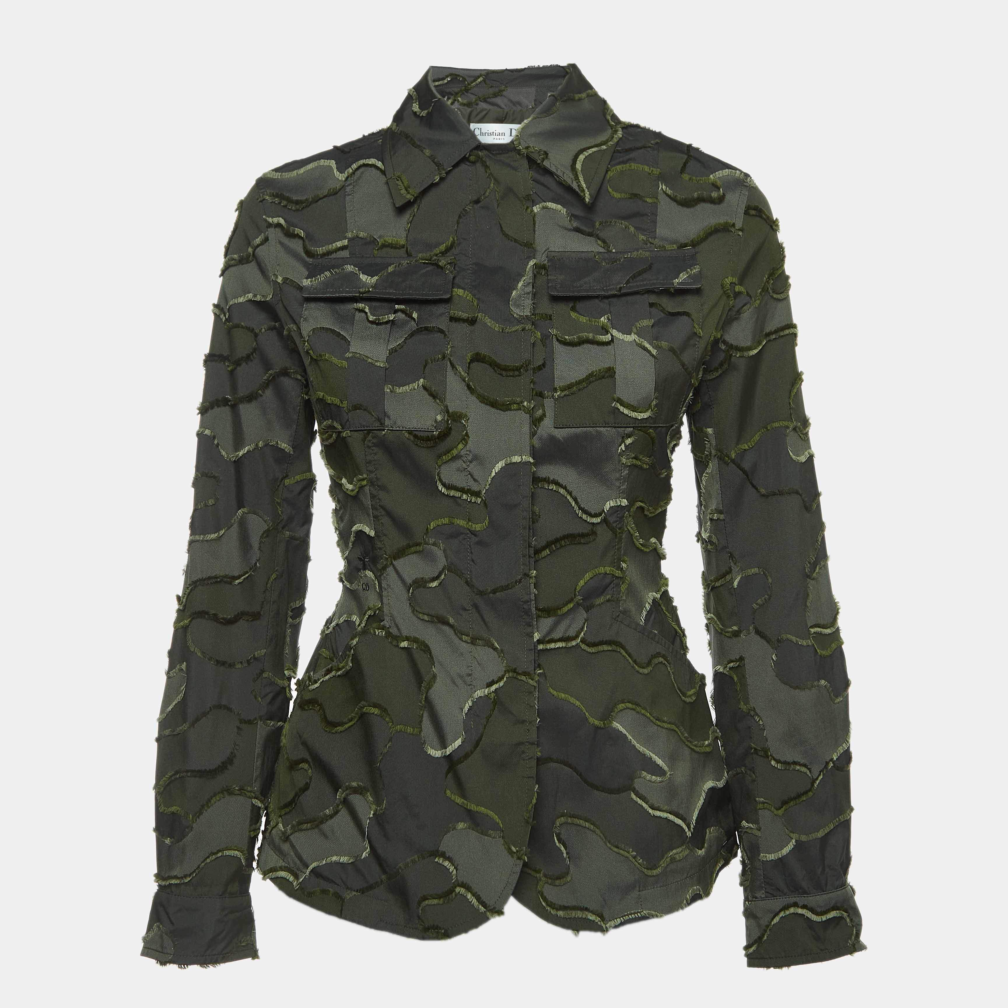 Dior ミリタリージャケット グリーン luxury-women-dior-used-clothes