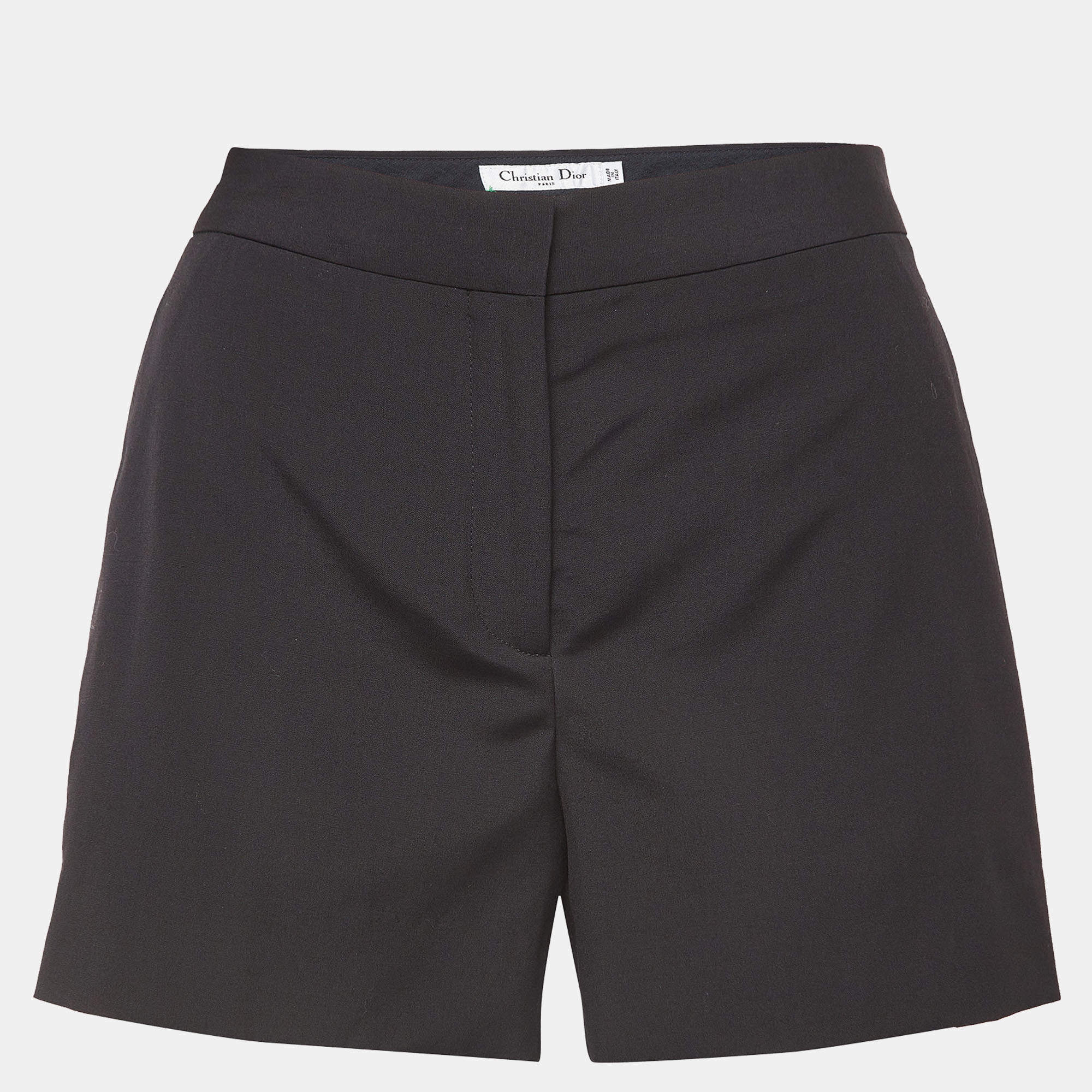 Christian Dior Black Wool Shorts M