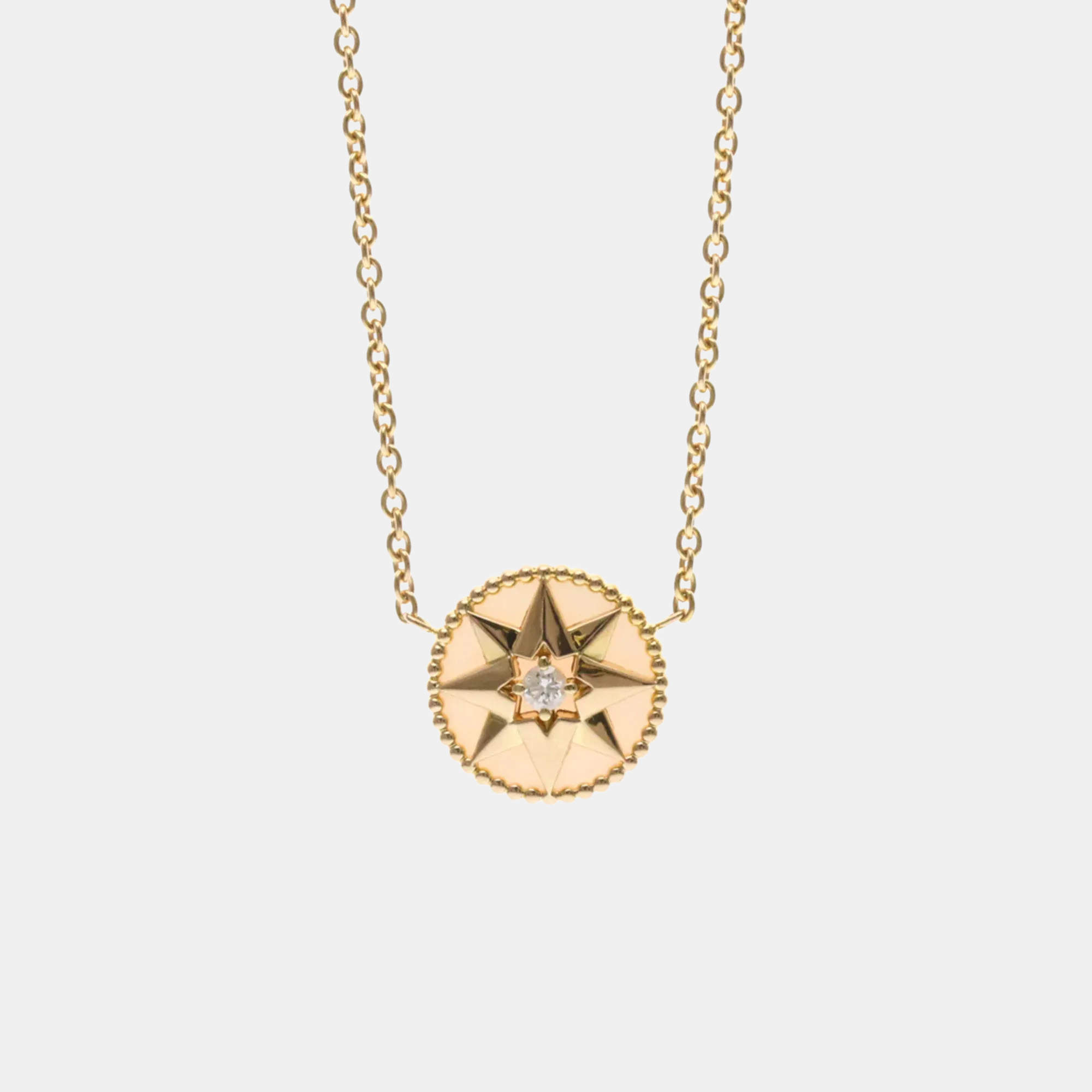 Pre Owned قلادة بدلاية كريستيان ديور روز ديه فنت ذهب وردي (18 قيراط) أوبال موضة (ذهب وردي)