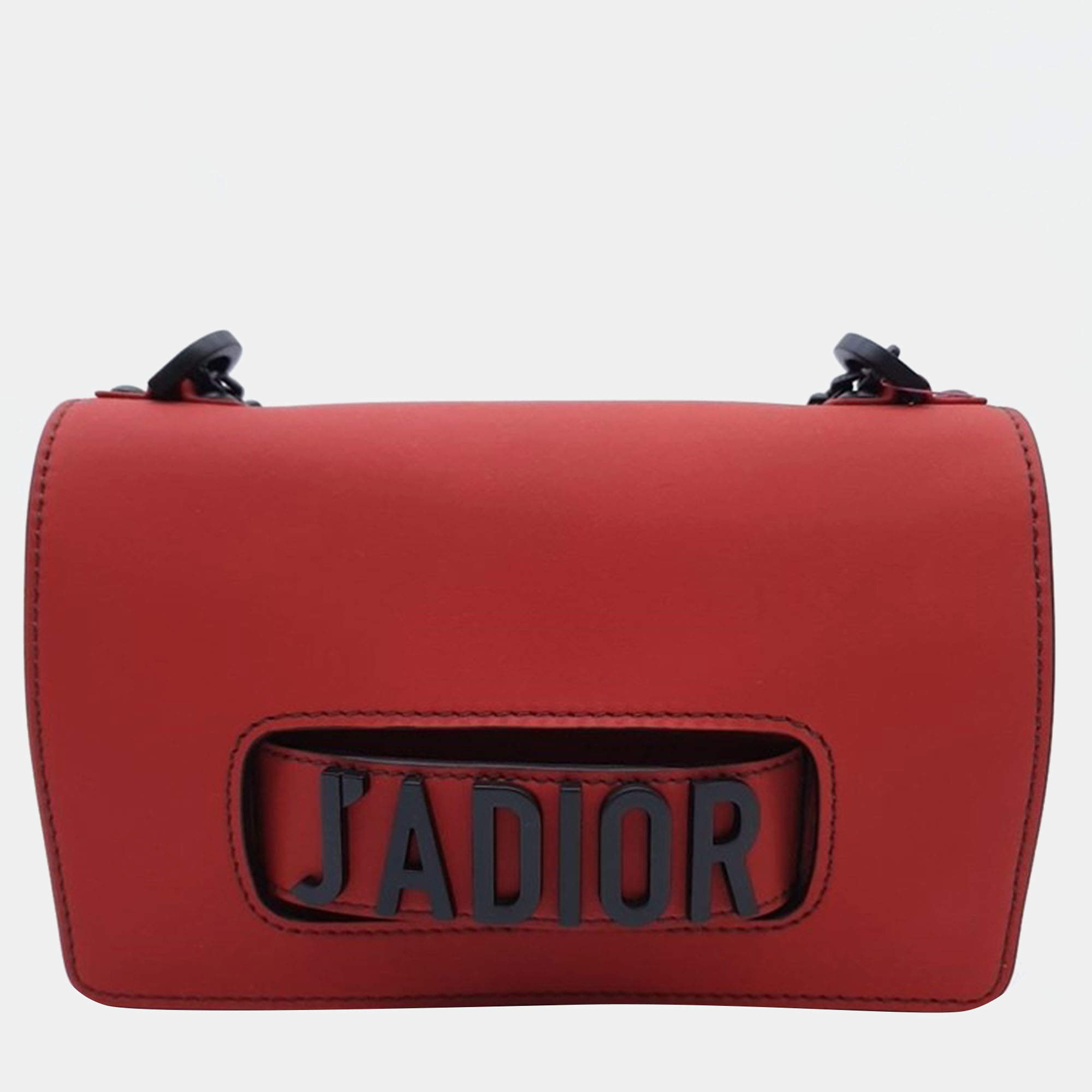 Pre Owned Christian Dior Red Leather J'Adior Shoulder Bag