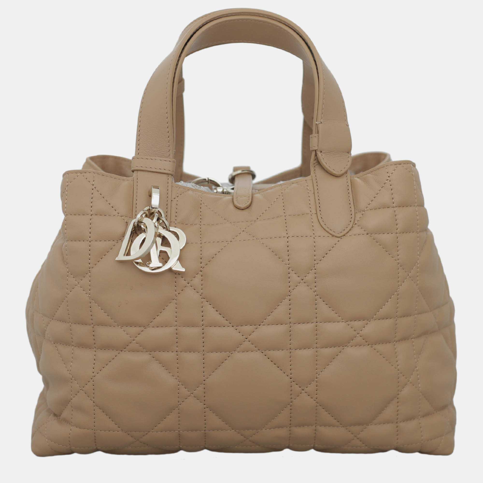 Pre Owned Christian Dior Beige Medium Toujours Bag