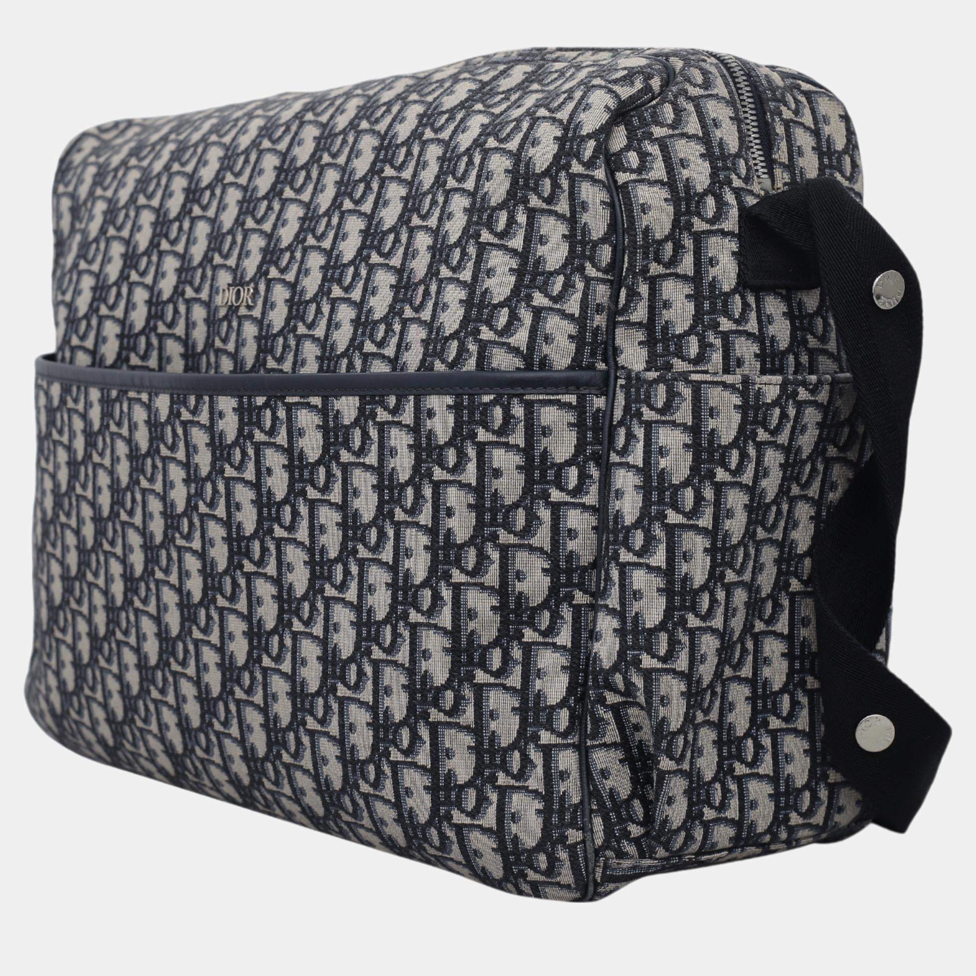 Dior Navy Blue Oblique Canvas Changing Bag Dior TLC