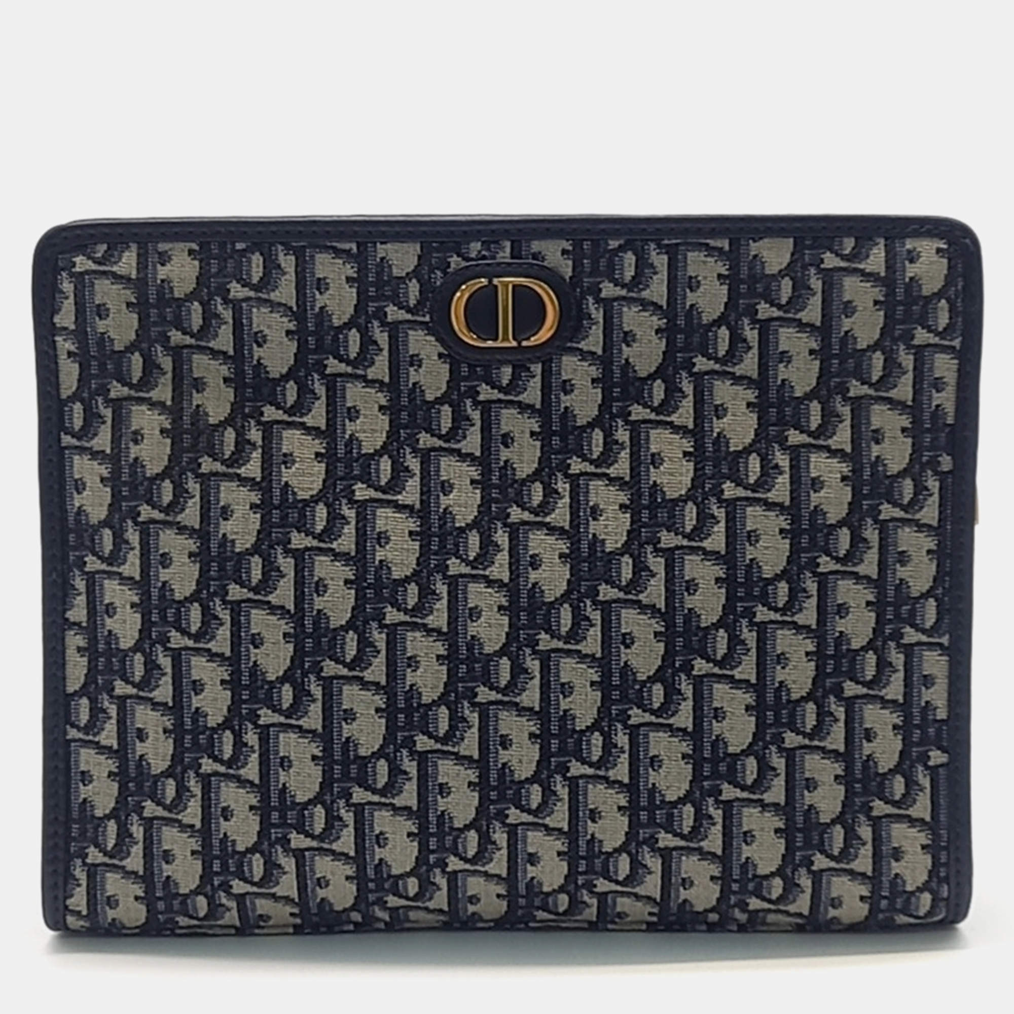 Pre Owned Christian Dior Oblique 30 Montaine Pouch