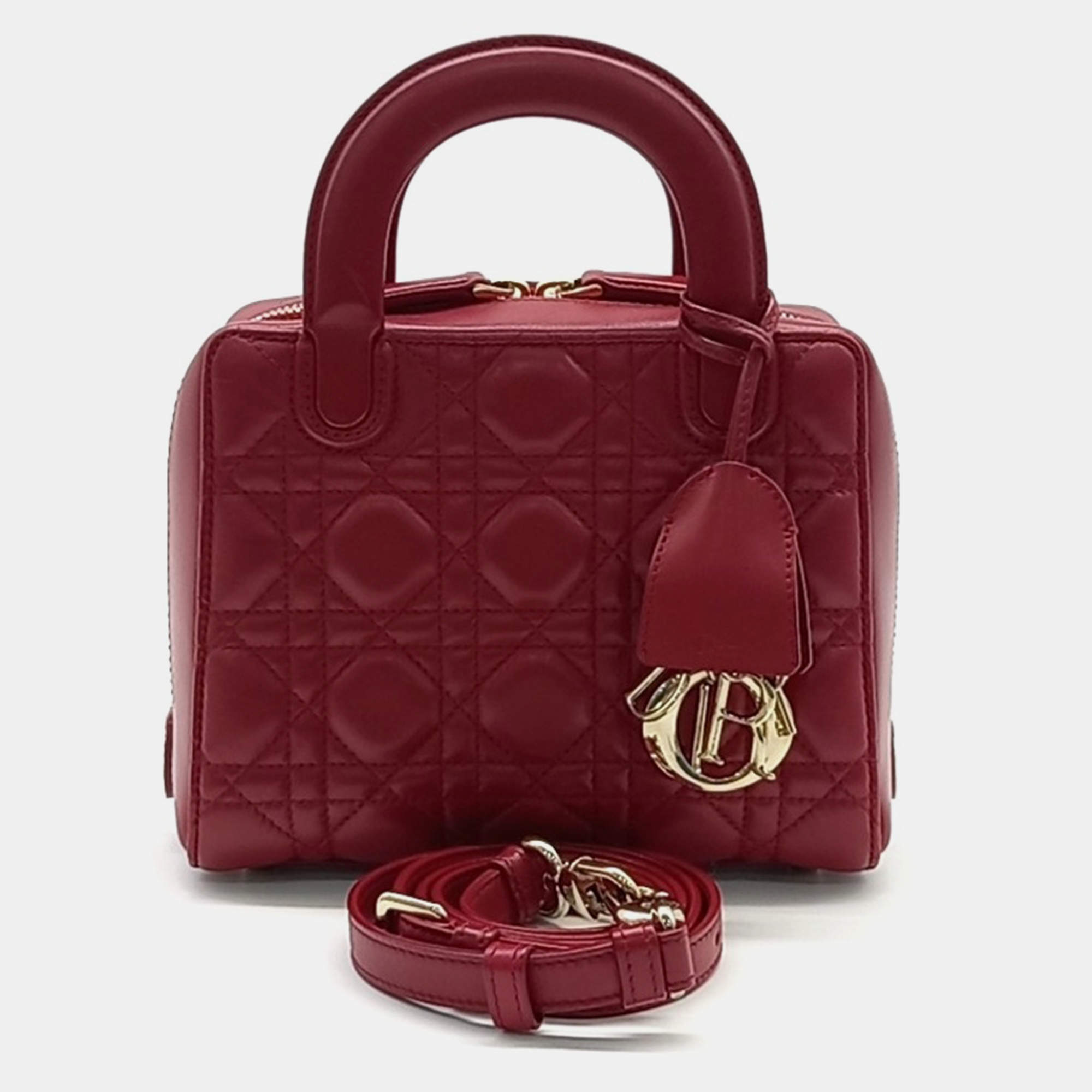 Pre Owned Dior Red Leather Lily Bag