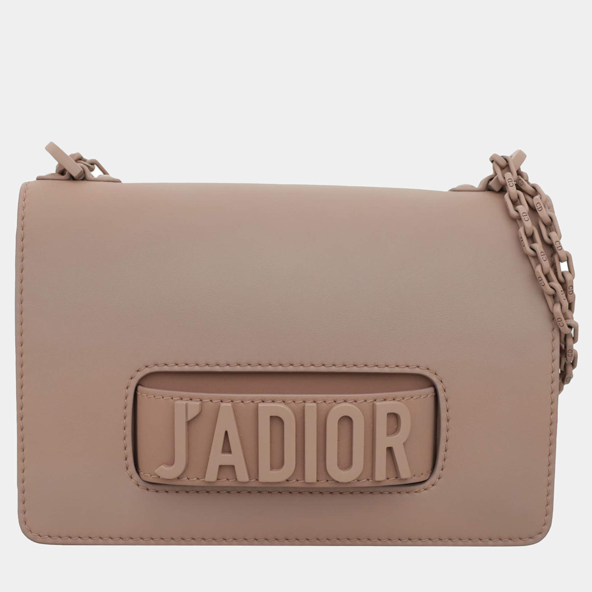 Pre Owned Dior Dusty Pink Ultra Matte J'Adior Chain Flap Bag
