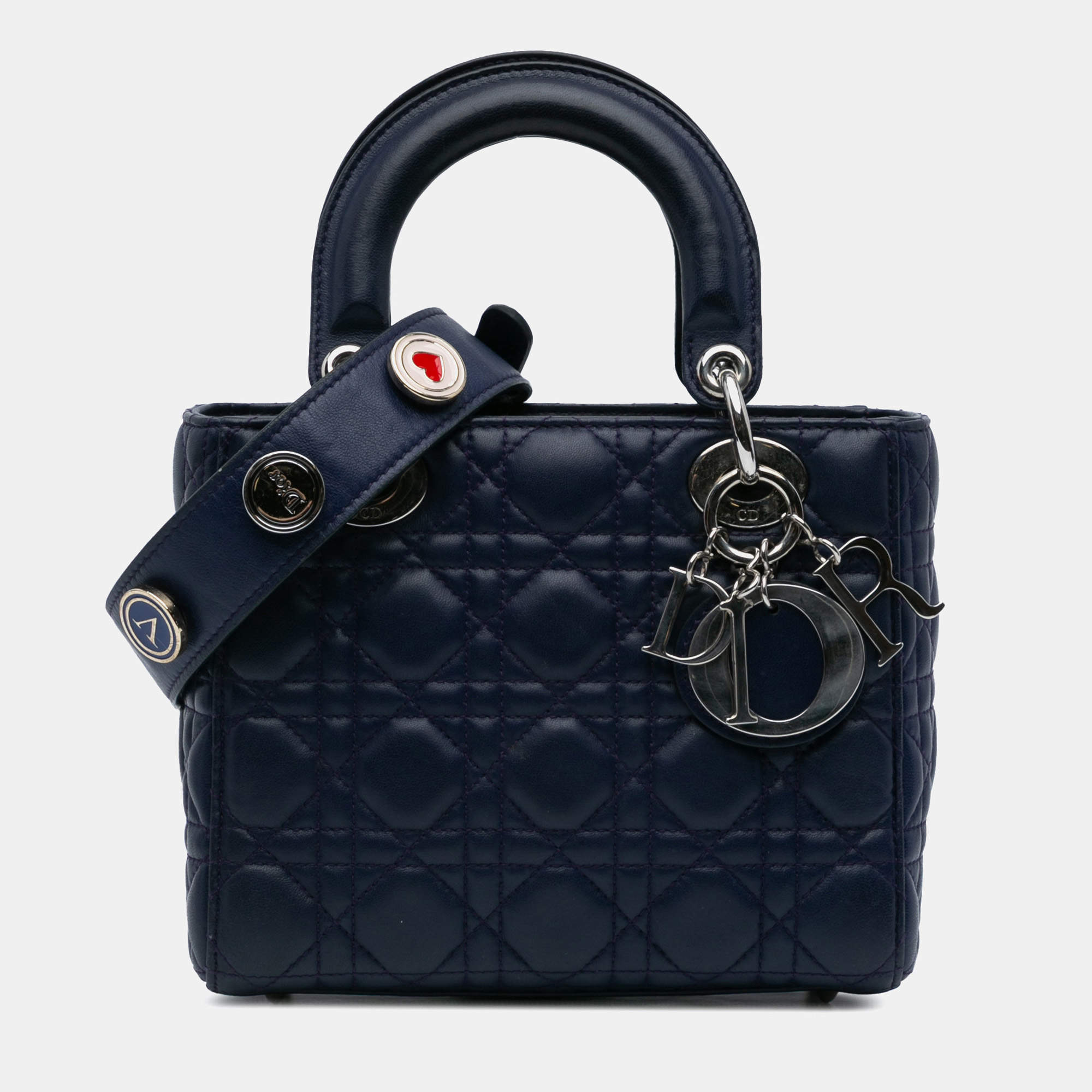 Dior Blue Small Lambskin Cannage My ABCDior Lady Dior Bag