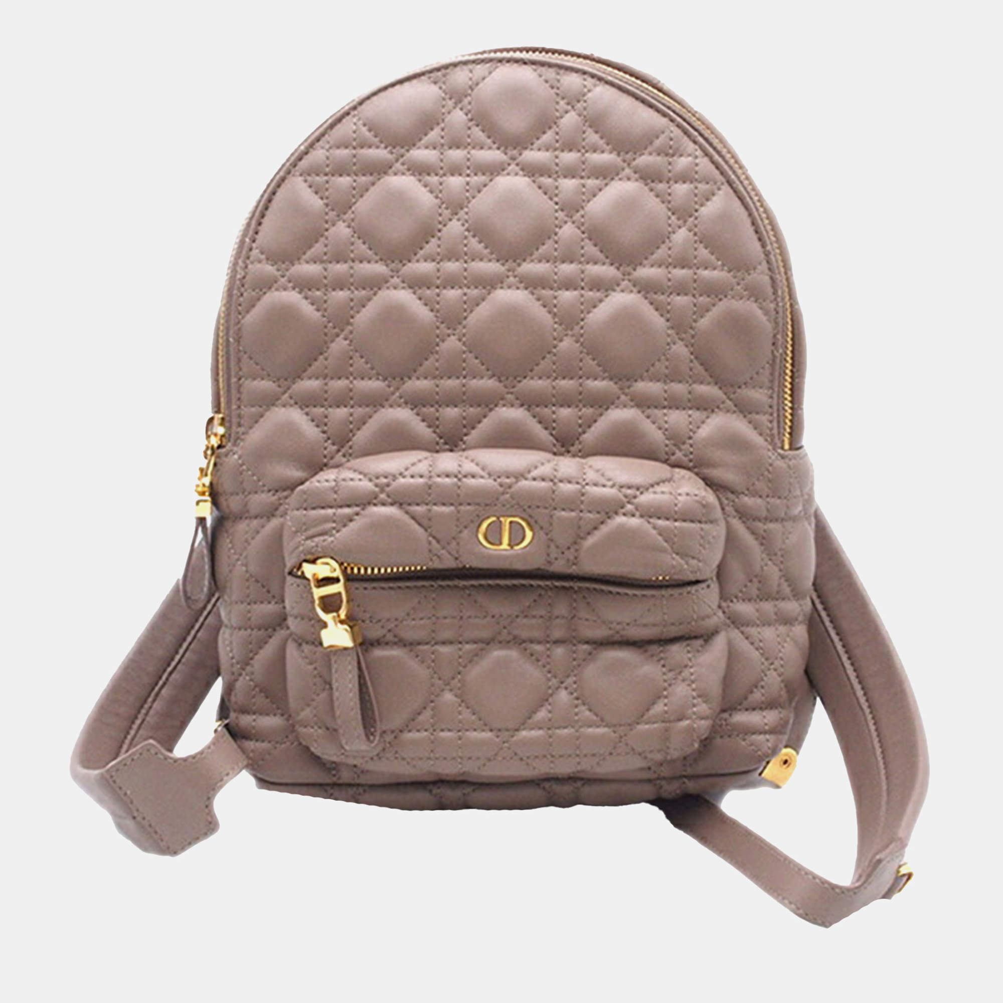 Dior Brown Small Lambskin Cannage Backpack
