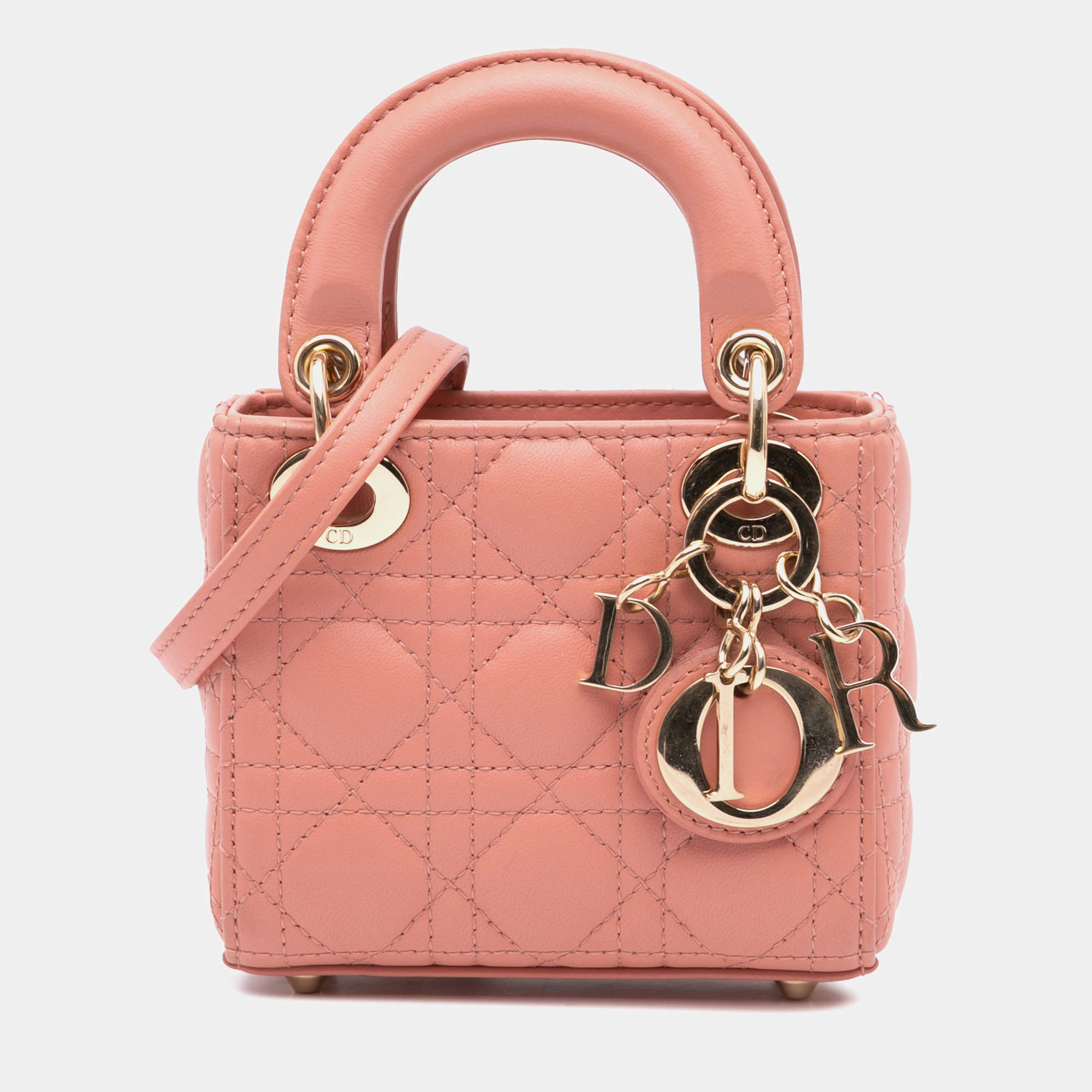 Micro Lambskin Cannage Lady Dior