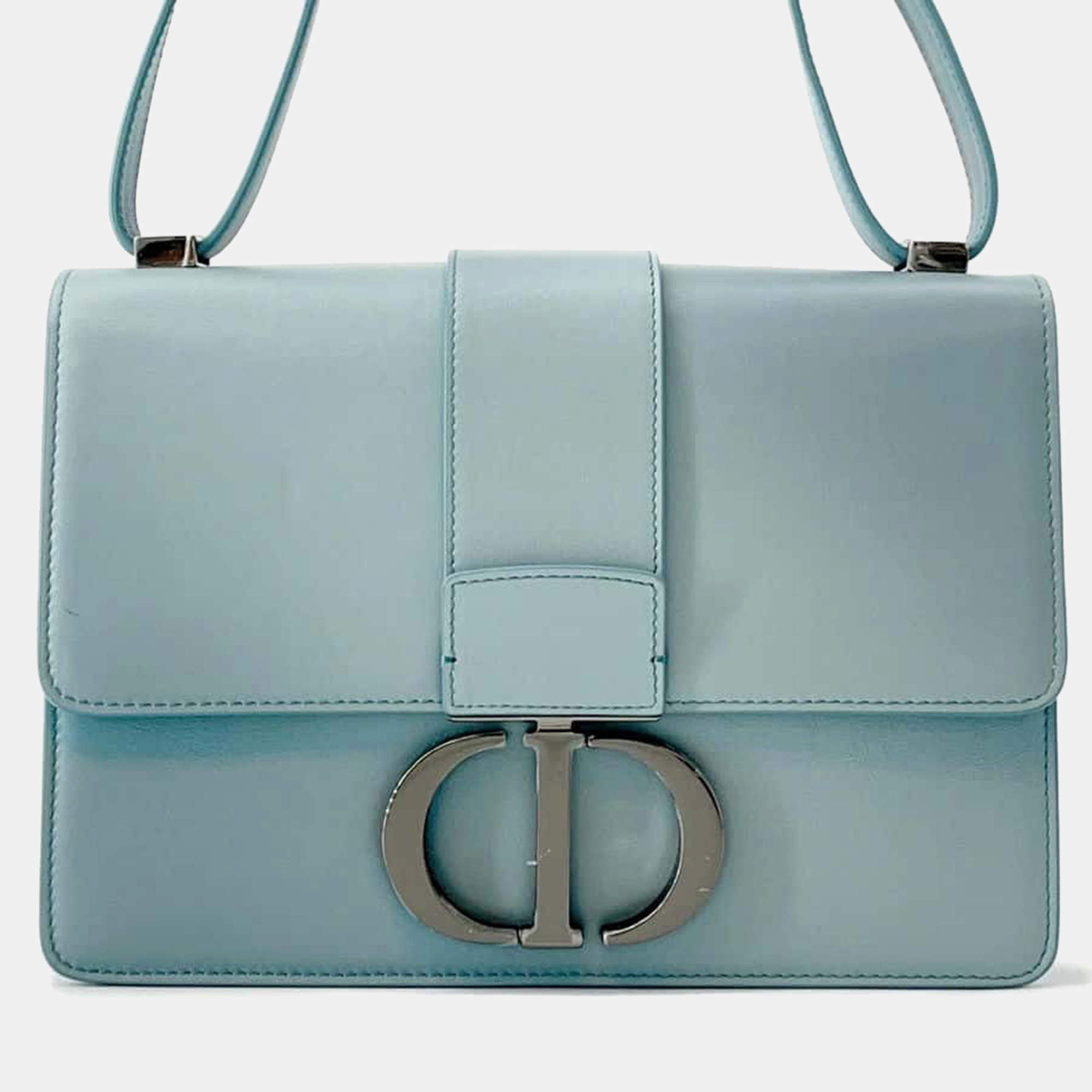 Dior Blue Leather 30 Montaigne Gradation Bag