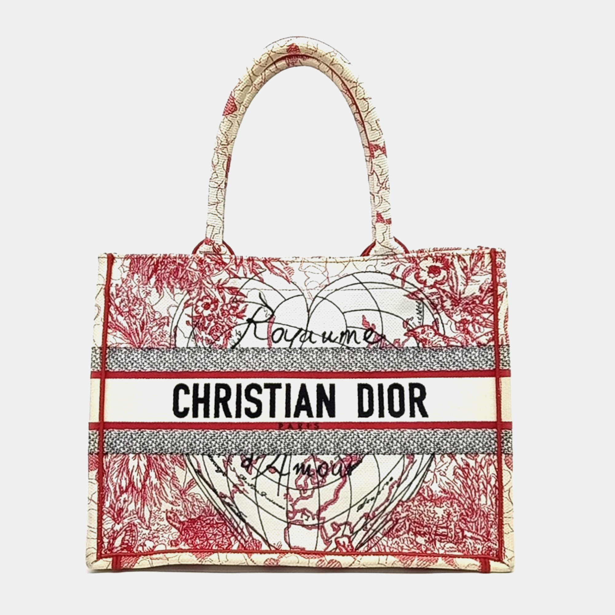 Pre Owned Dior Multicolor Fabric Book Tote Bag 36