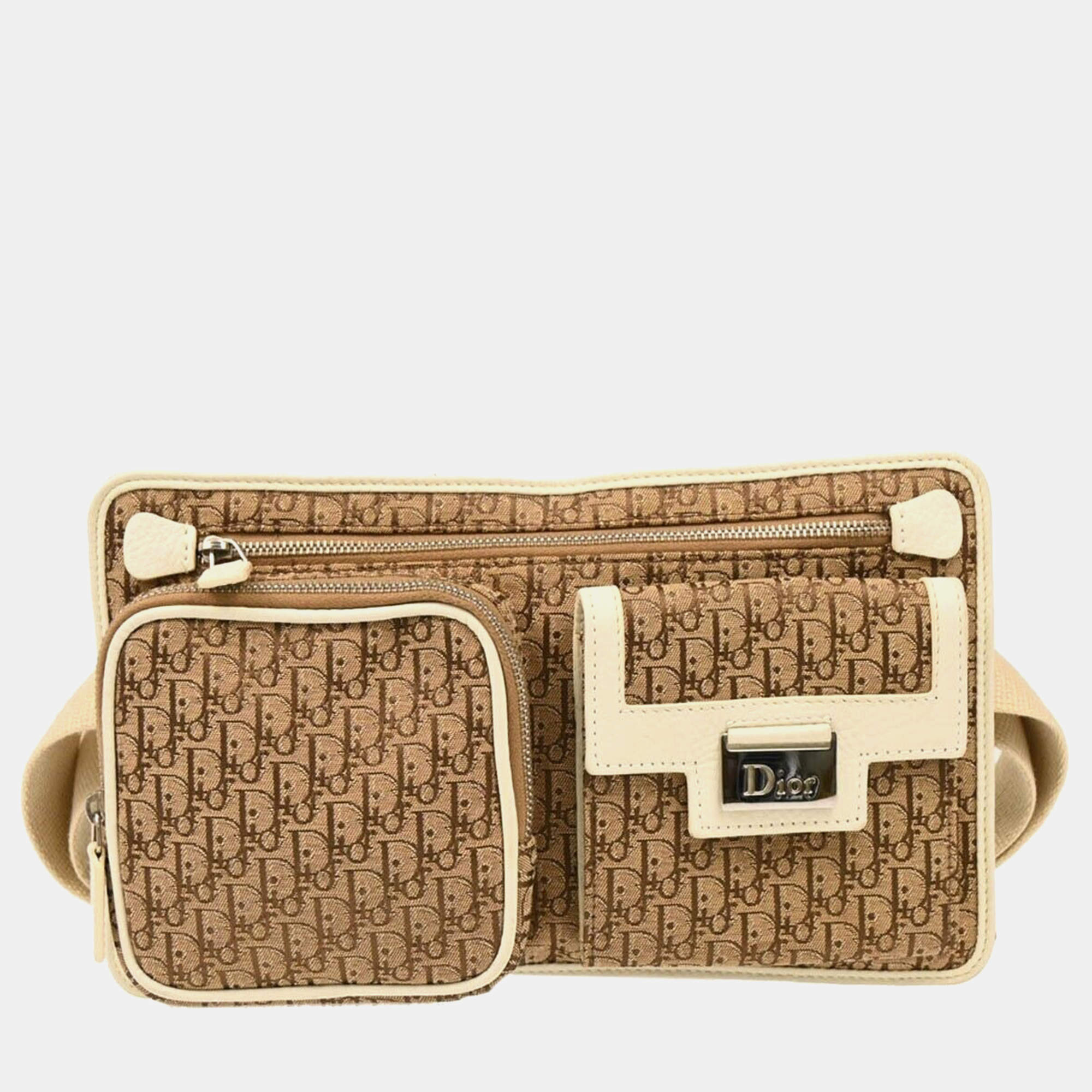 Christian Dior Brown Street Chic Trotter Belt Bum Bag