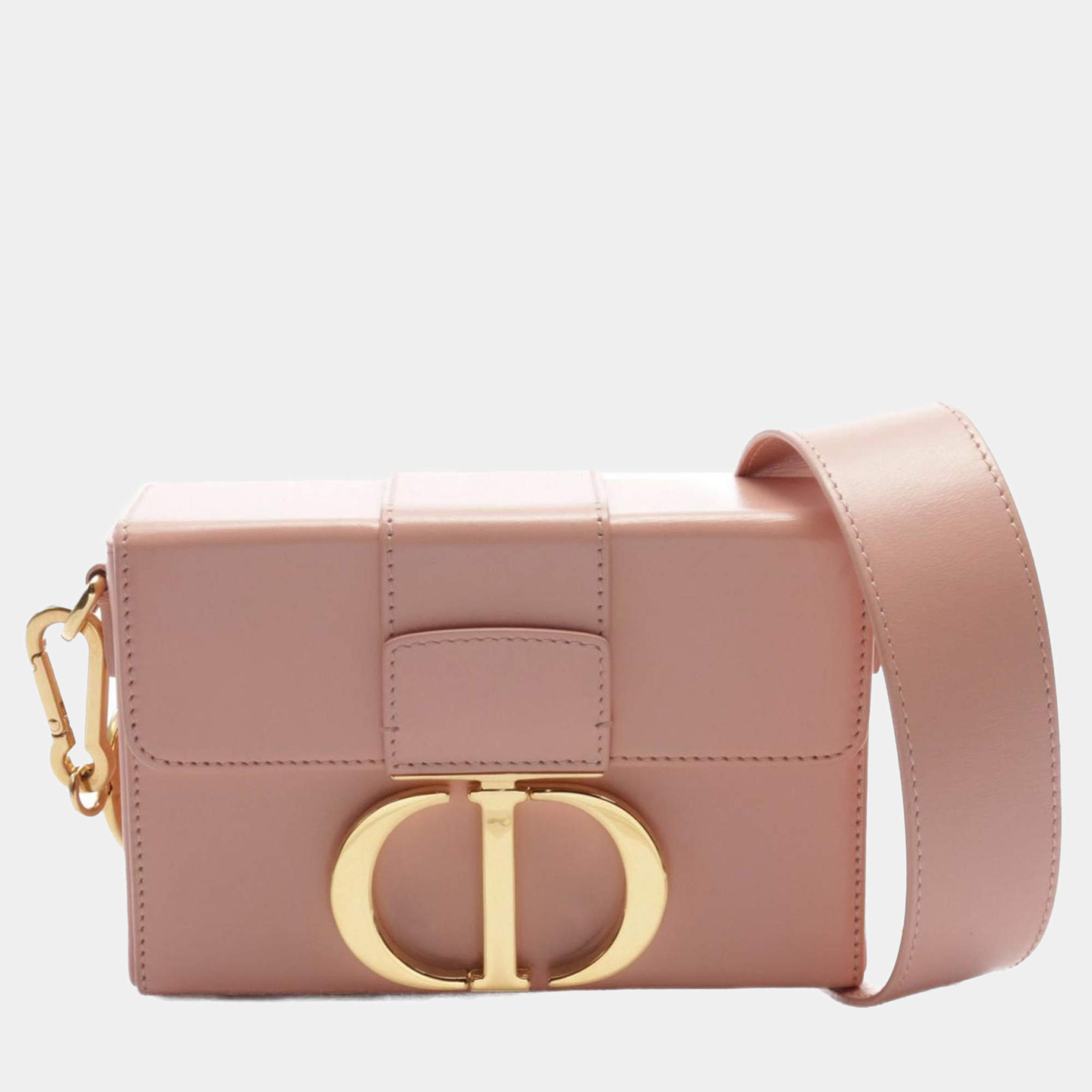 Dior Pink Leather 30 Montaigne Shoulder Bag