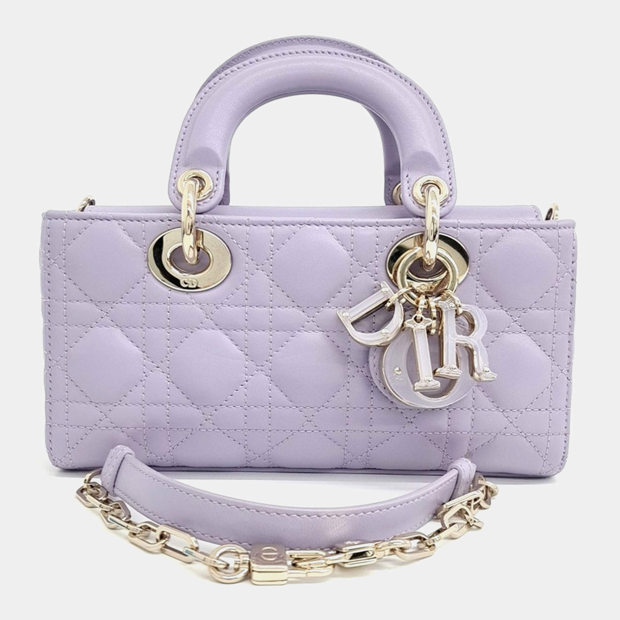 Dior Purple Leather Lady D-JOY Small