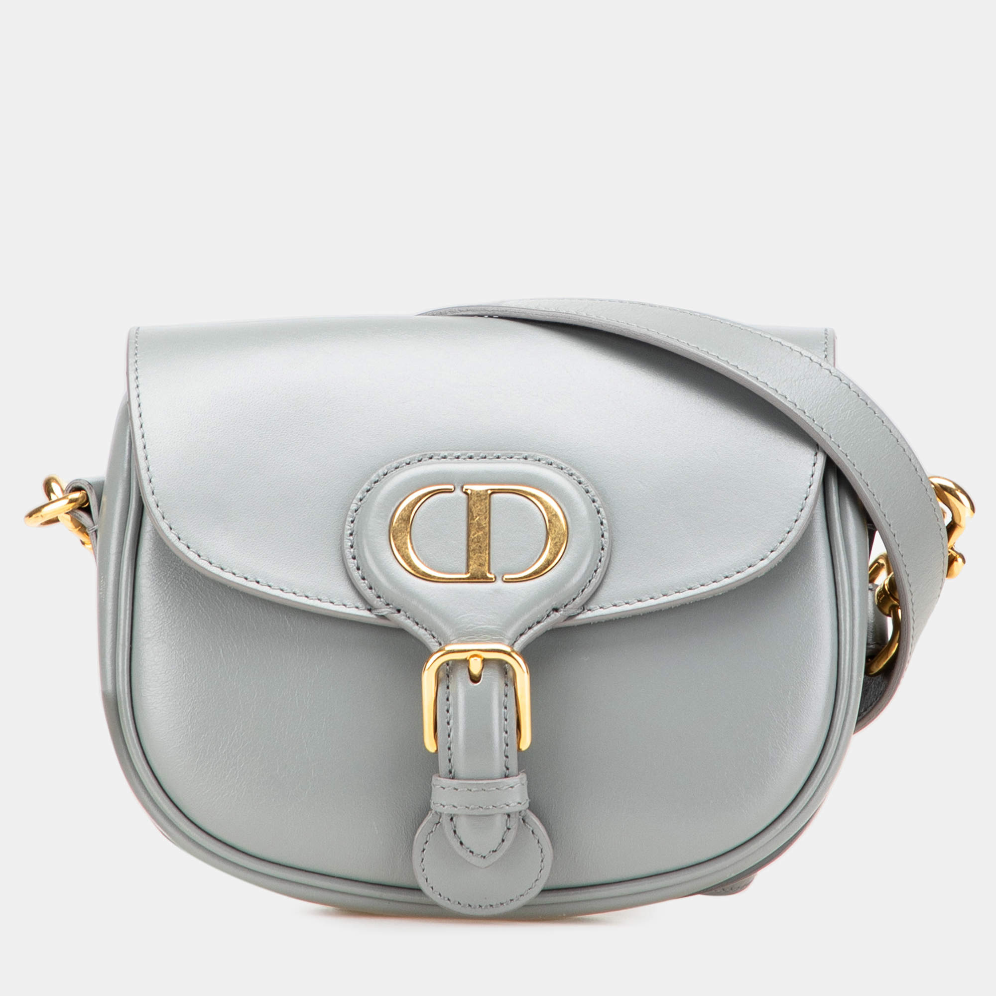 Dior Grey Small Leather Bobby Crossbody