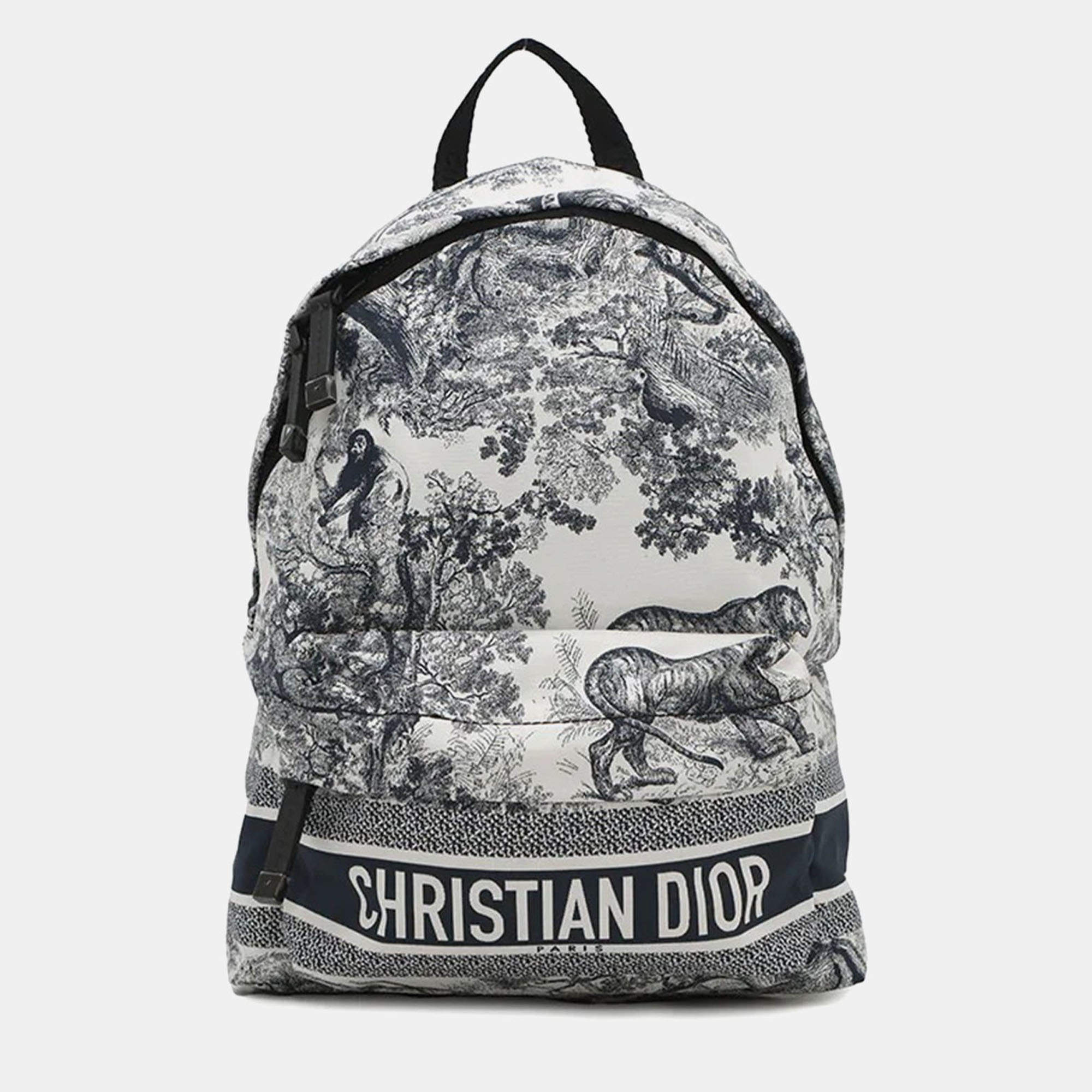 CHRISTIAN DIOR ロゴリュック ネイビー CHRISTIAN DIOR ロゴリュック ネイビー ディオール/クリスチャン