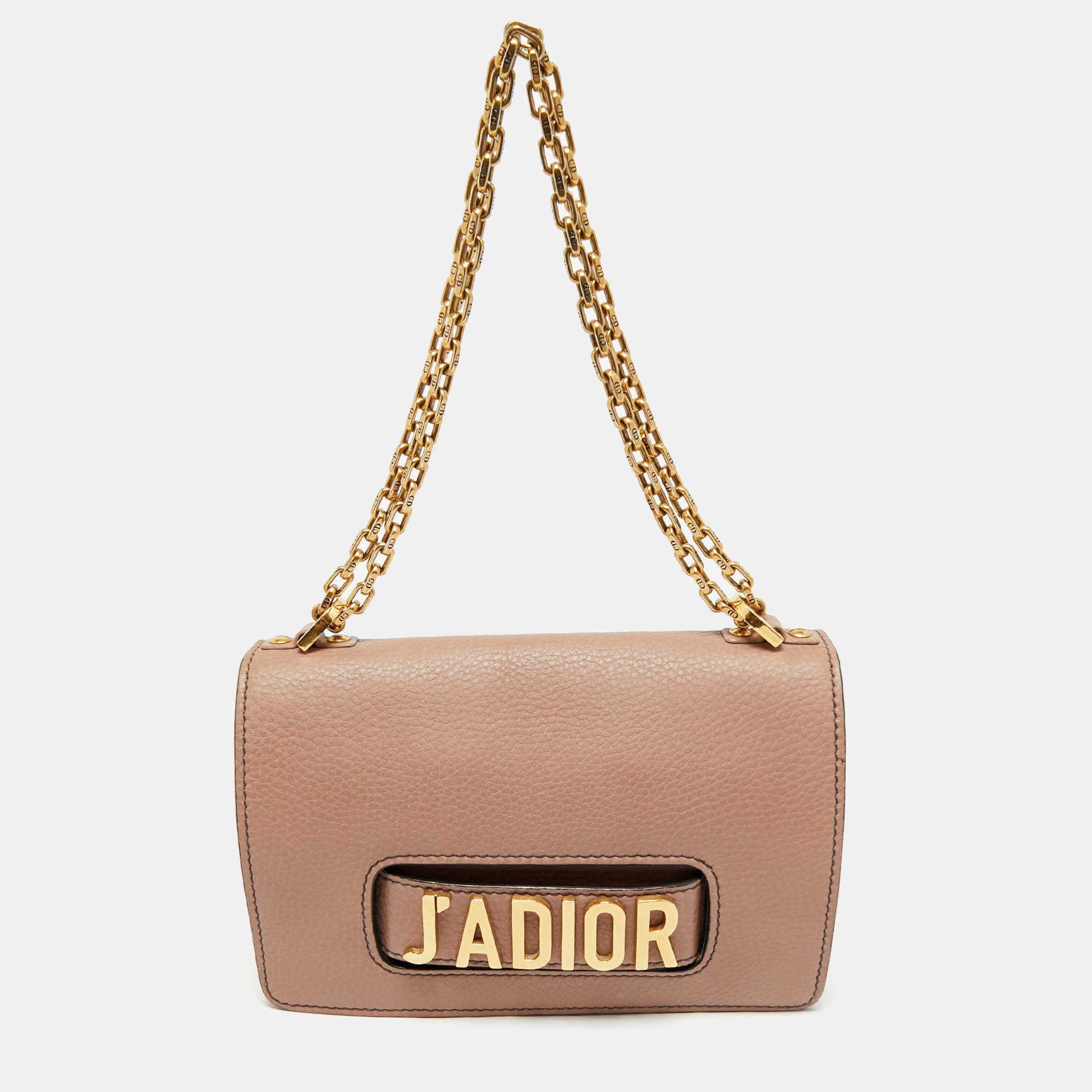 Pre Owned Dior Mauve Leather J’adior Flap Shoulder Bag