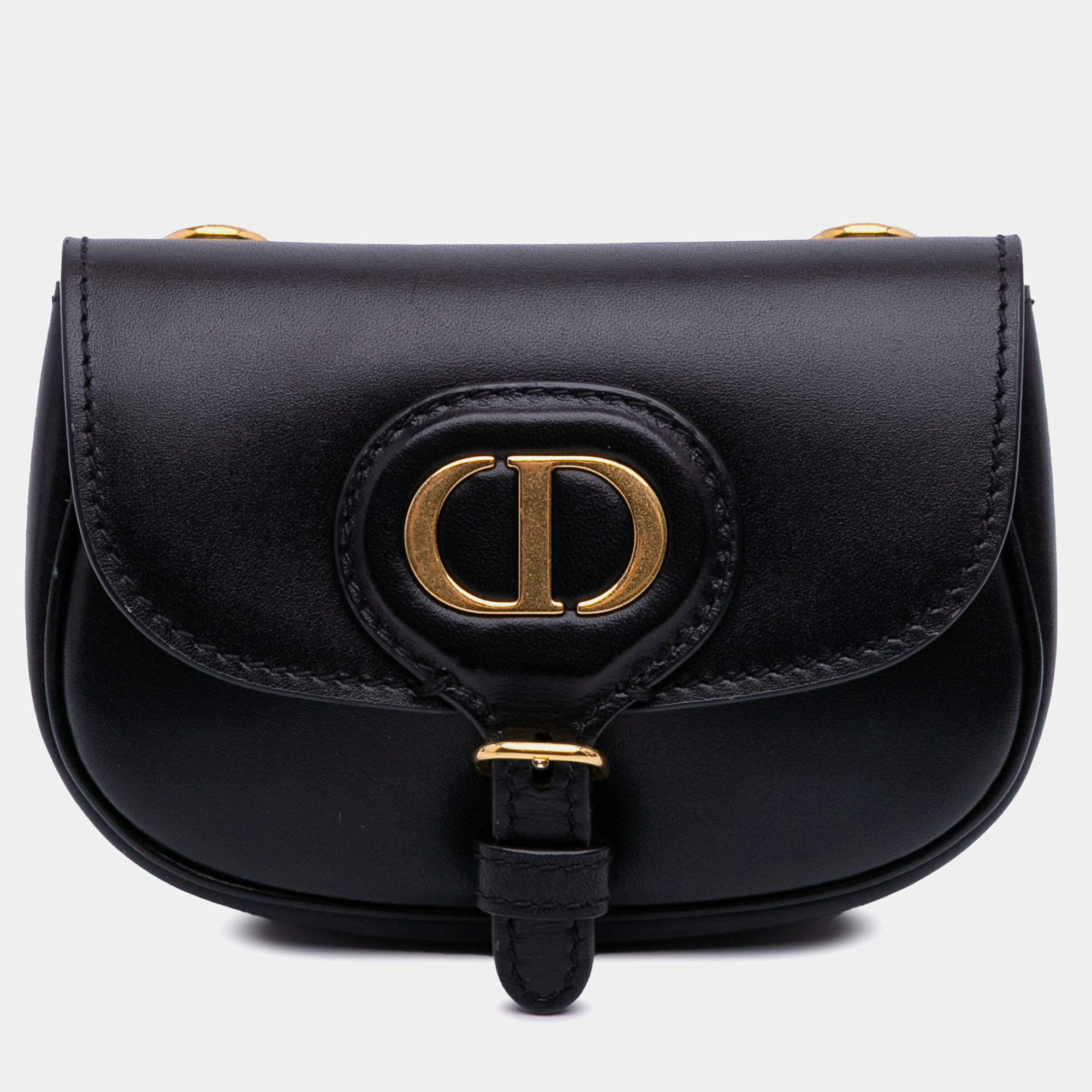 Pre Owned Dior Black Micro Leather Bobby Crossbody