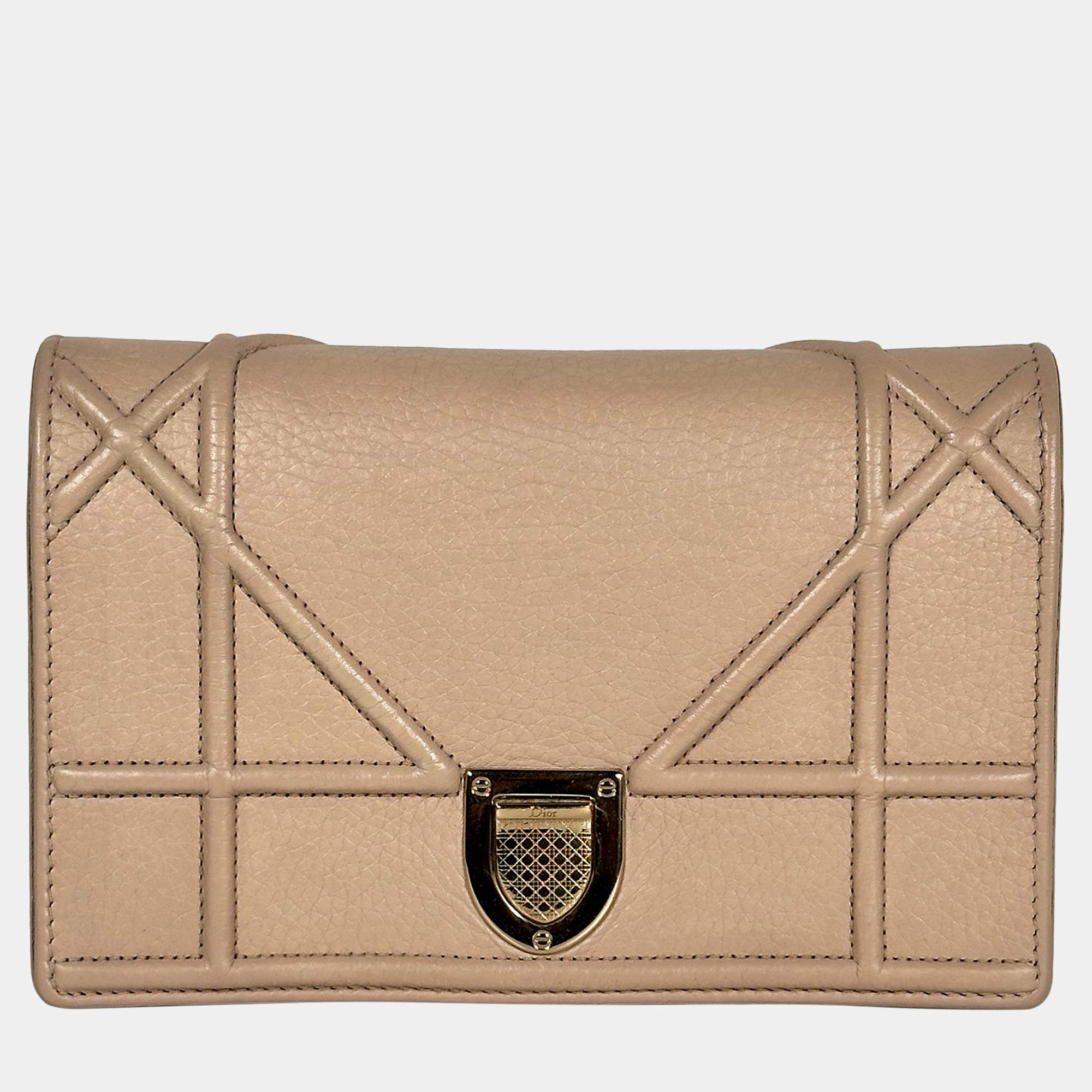 Pre Owned محفظة على سلسلة ديور ديوراما