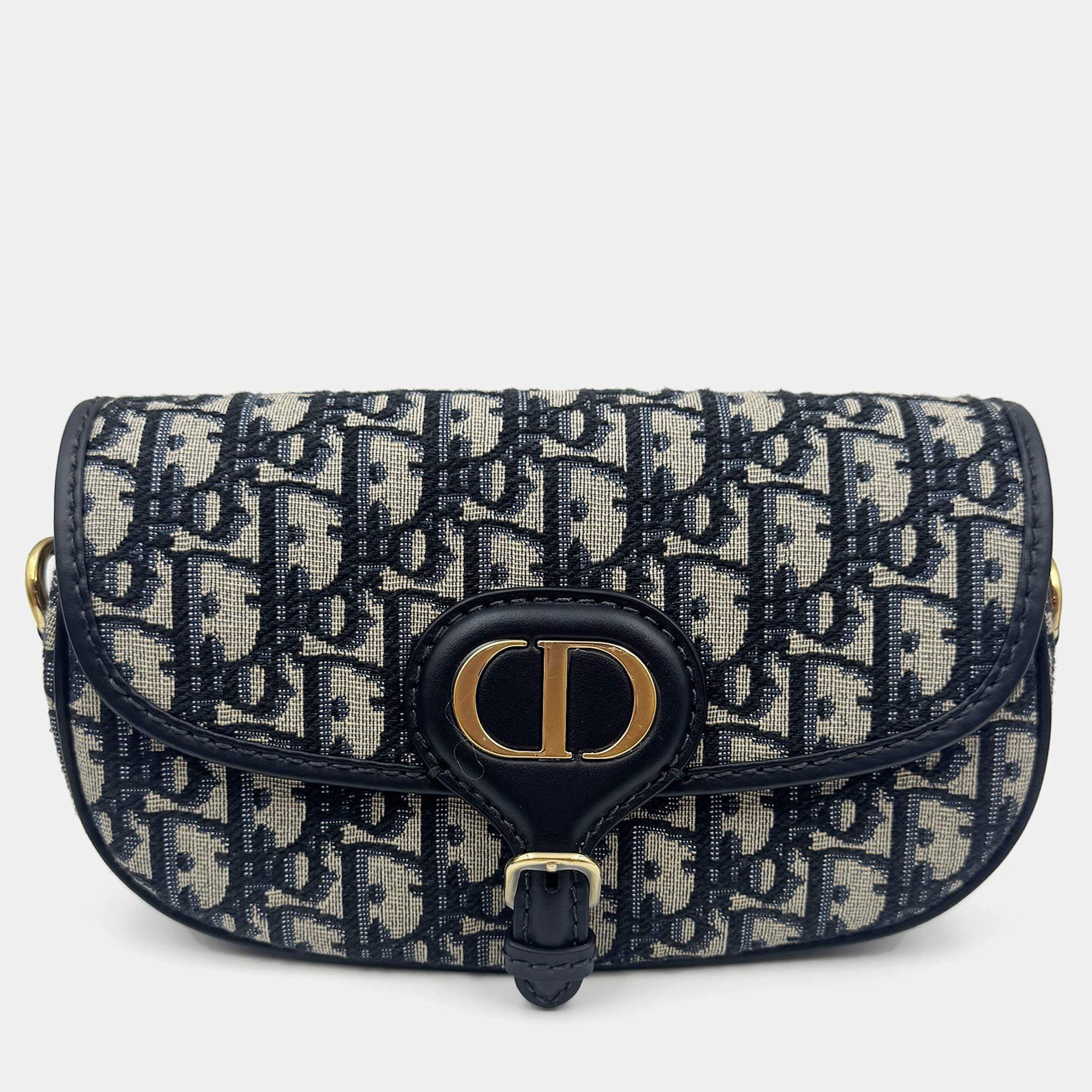 Pre Owned Dior Oblique Bobby Oblique Small Canvas  Shoulder Bag 