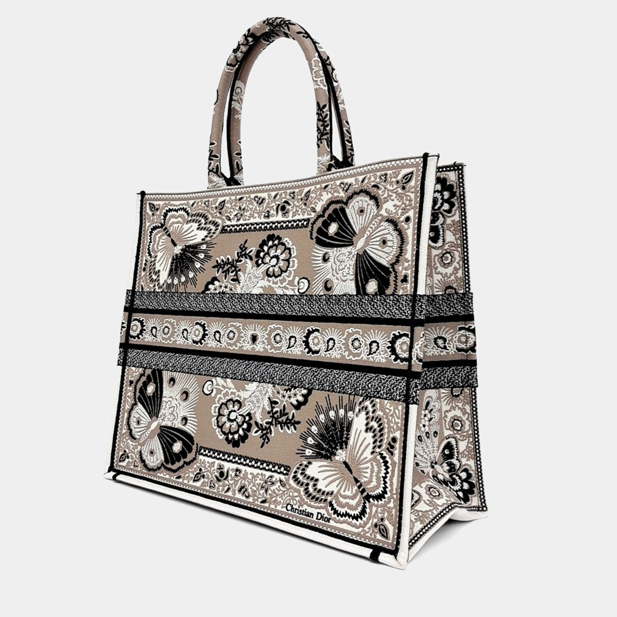 Pre Owned Dior Multicolor Fabric Book Tote Bag