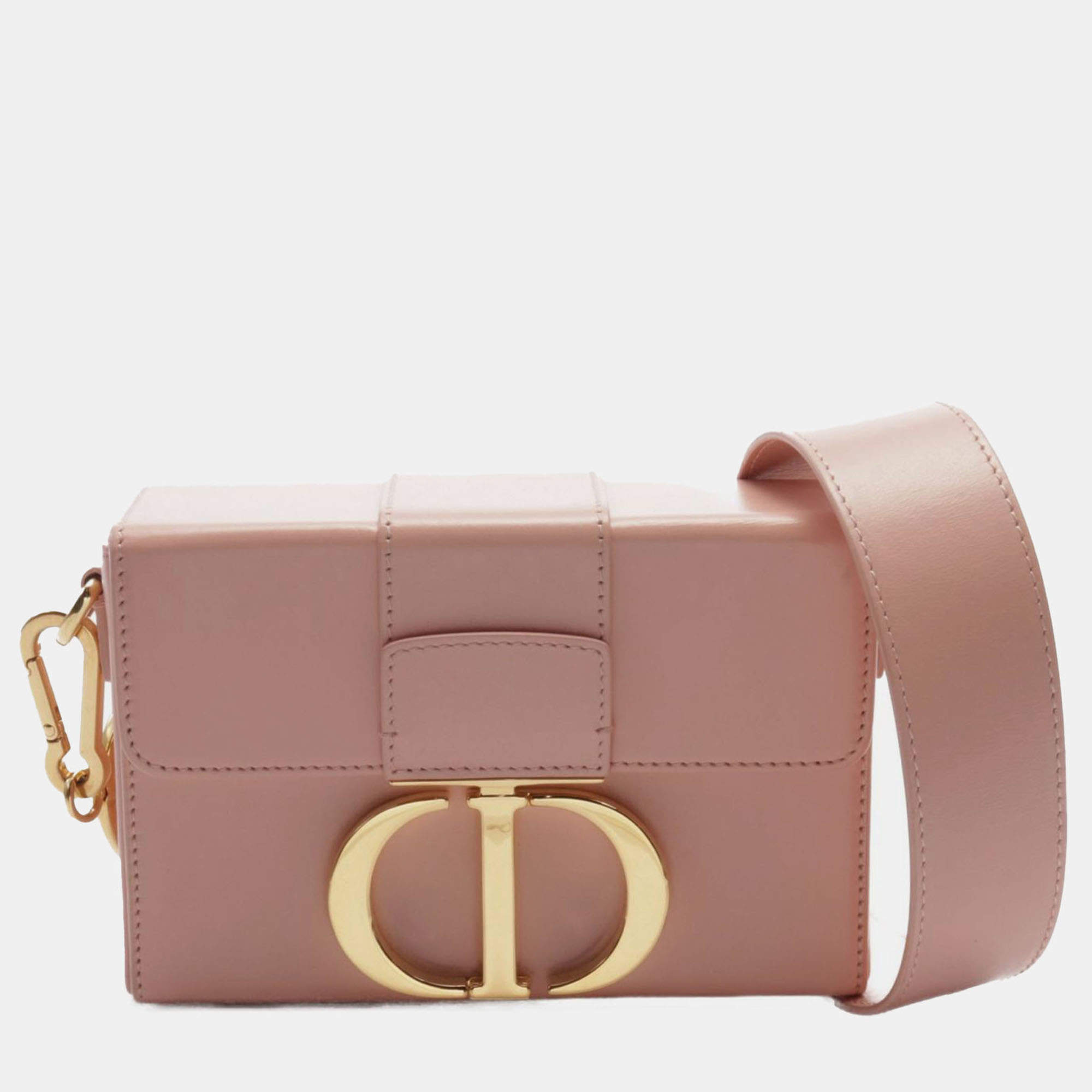 Pre Owned Dior Pink Leather 30 Montaigne Box Bag