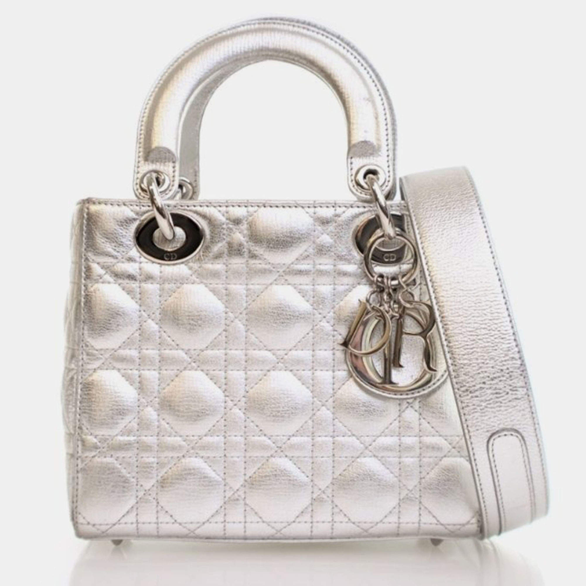 Pre Owned Dior Small Calfskin Lady Dior